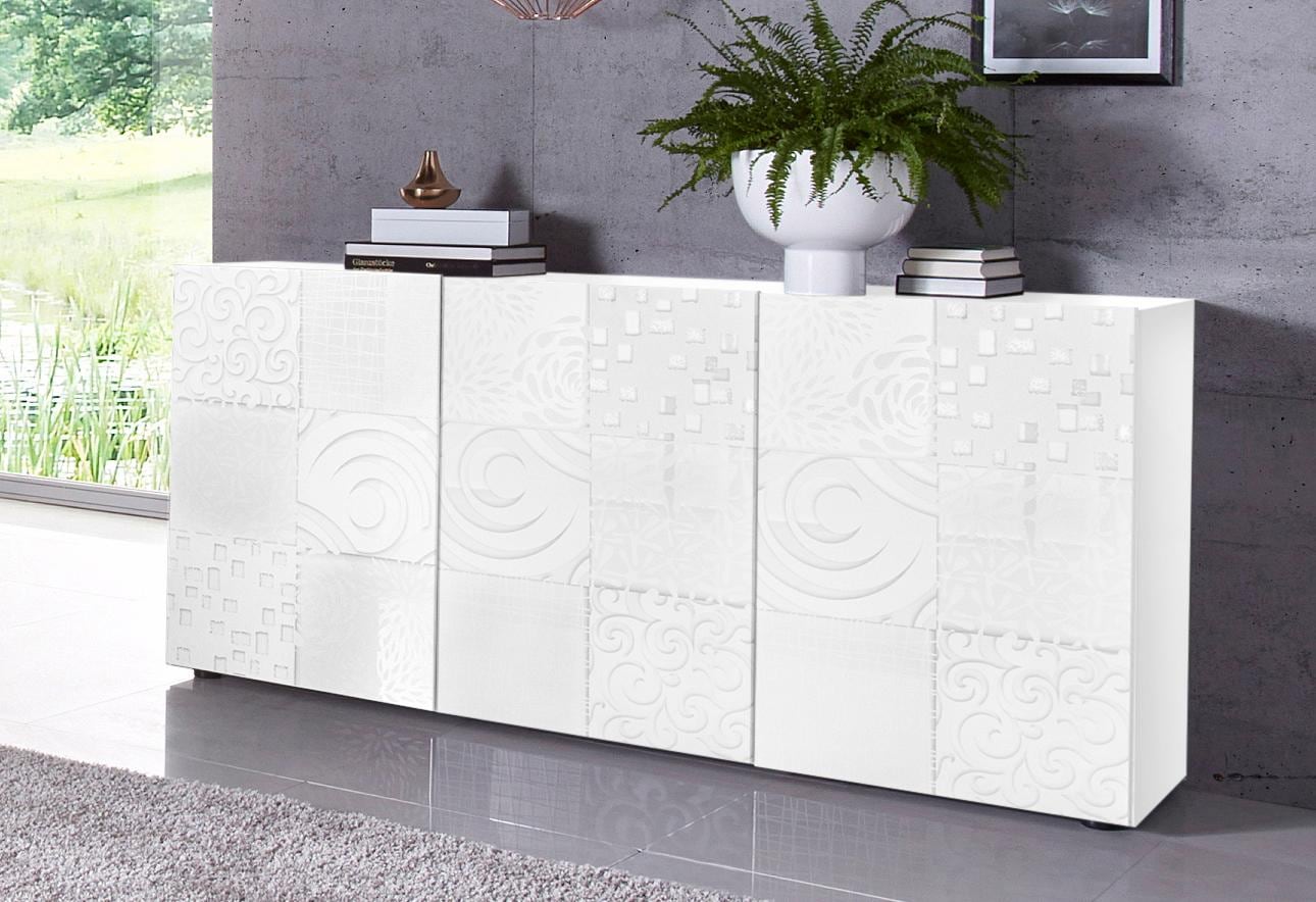 INOSIGN Sideboard »Miro«, Breite 181 cm mit dekorativem Siebdruck