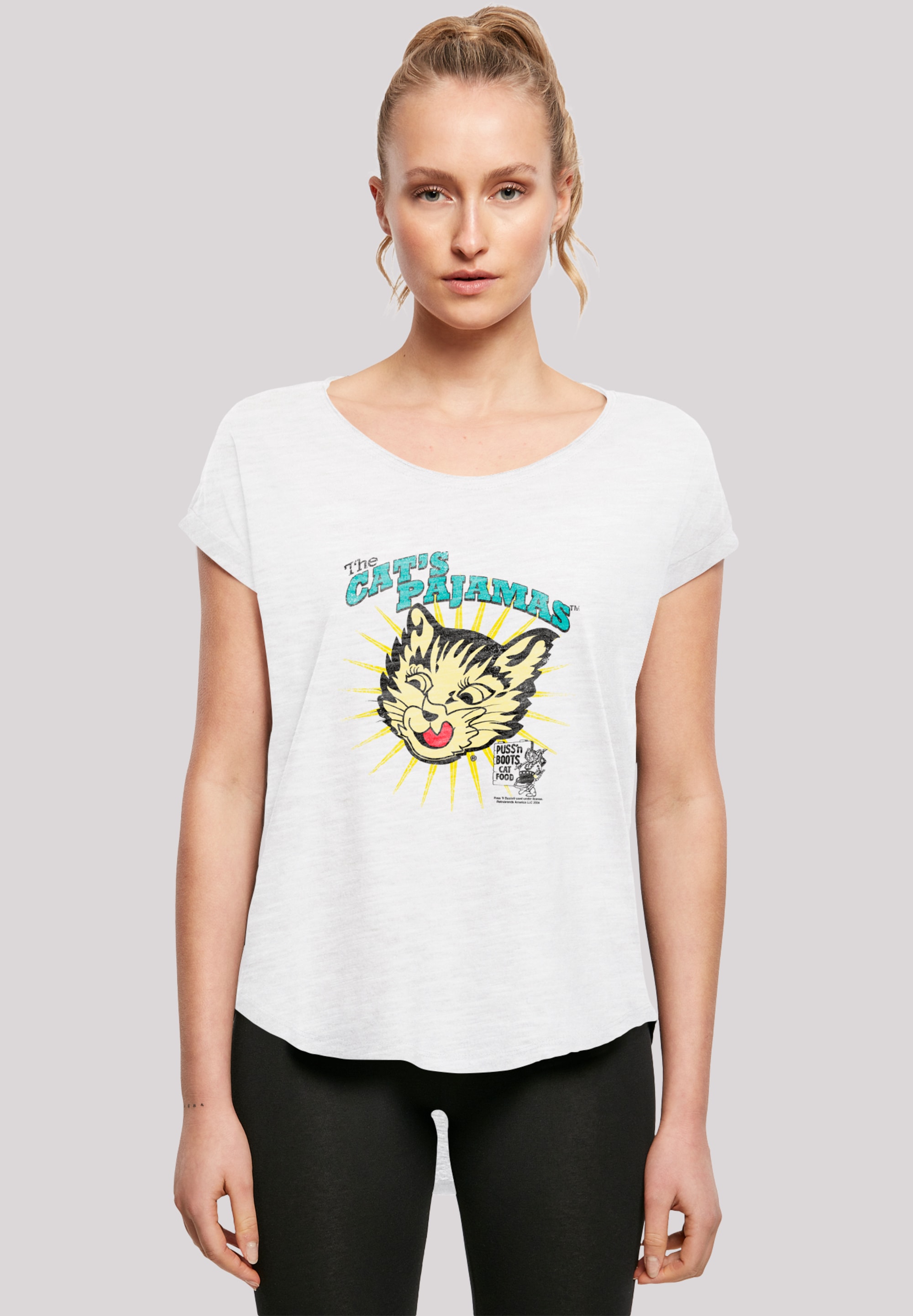 F4NT4STIC T-Shirt "Puss N Boots The Cats Pajamas Vintage Art", Premium Qual günstig online kaufen