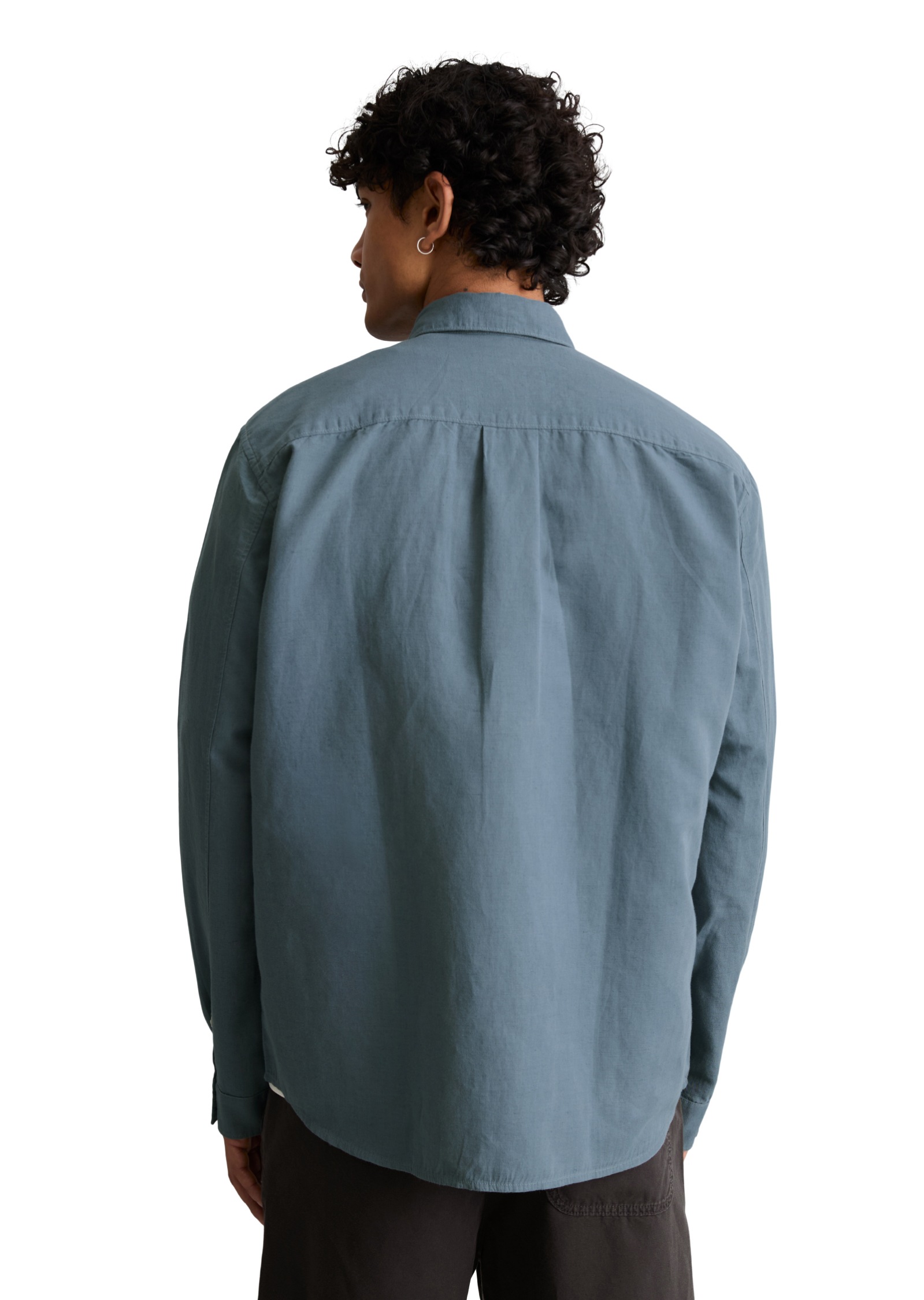 Marc OPolo DENIM Langarmhemd regular fit aus Leinen und Bio-Baumwolle, Kent günstig online kaufen