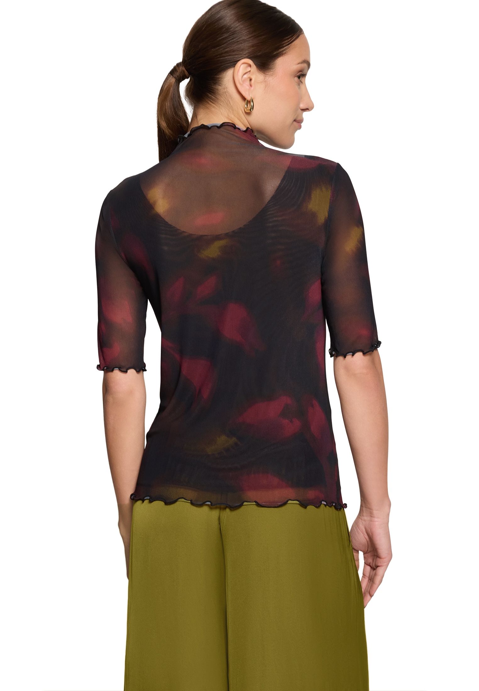 Zero Kurzarmshirt »Damen mit Muster« 1 Material
