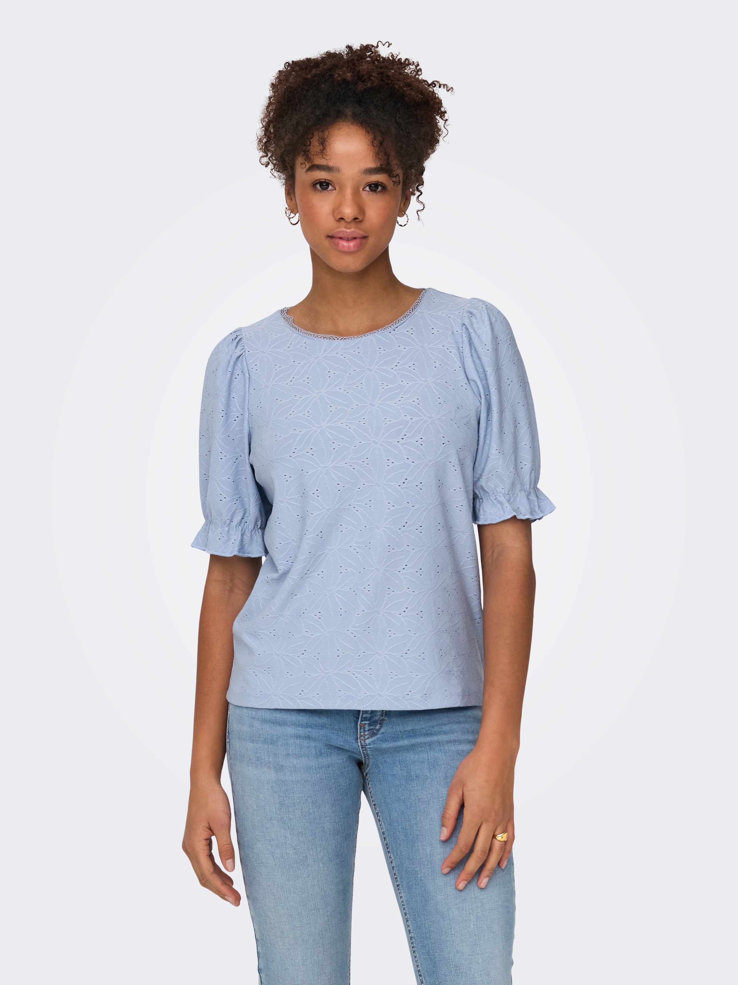 ONLY Kurzarmshirt »ONLNEW SMILLA LIFE S/S PUFF TOP JRS«