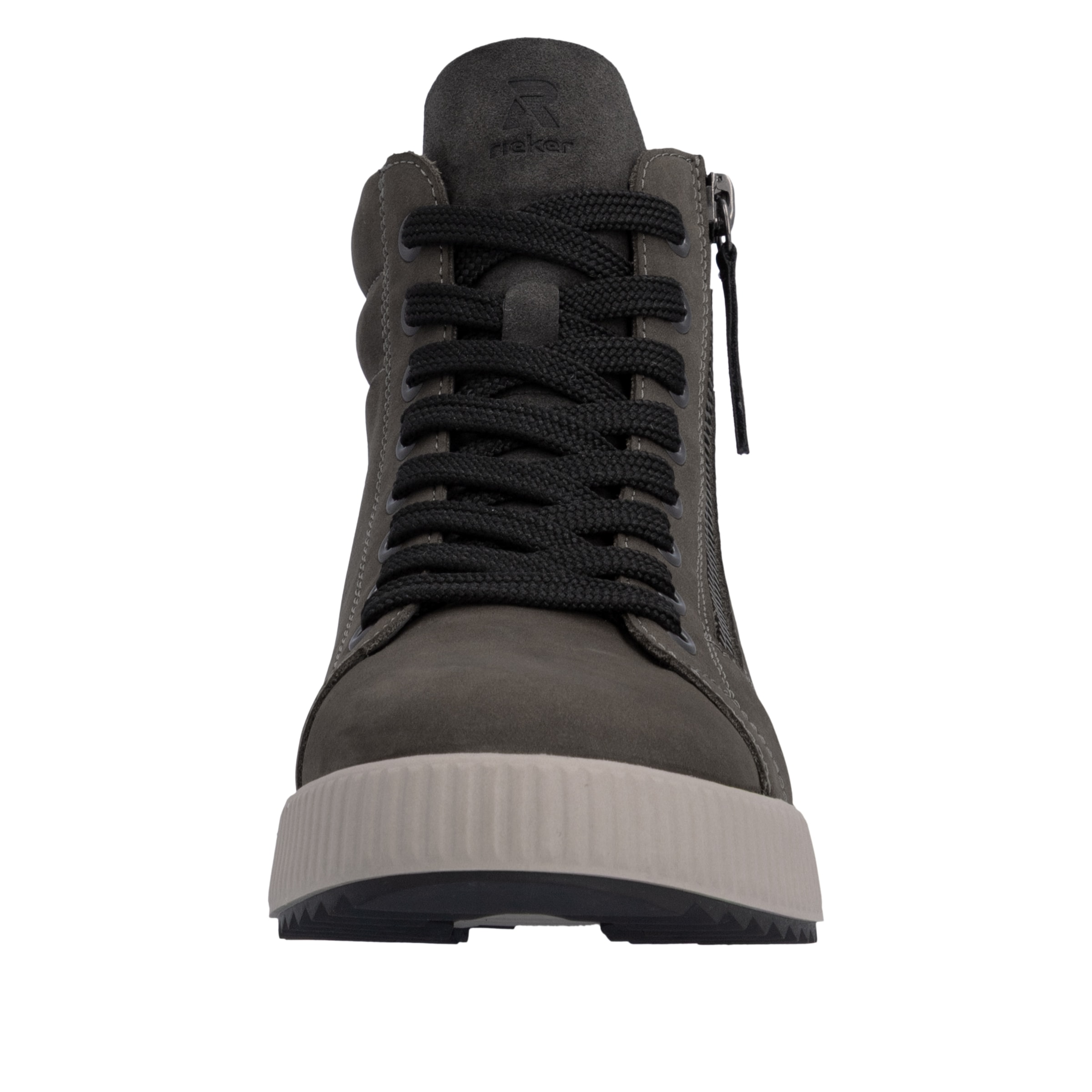 RIEKER Sport Schnürboots  Stiefelette, High Top Sneaker, Freizeitboots mit Reißverschluss