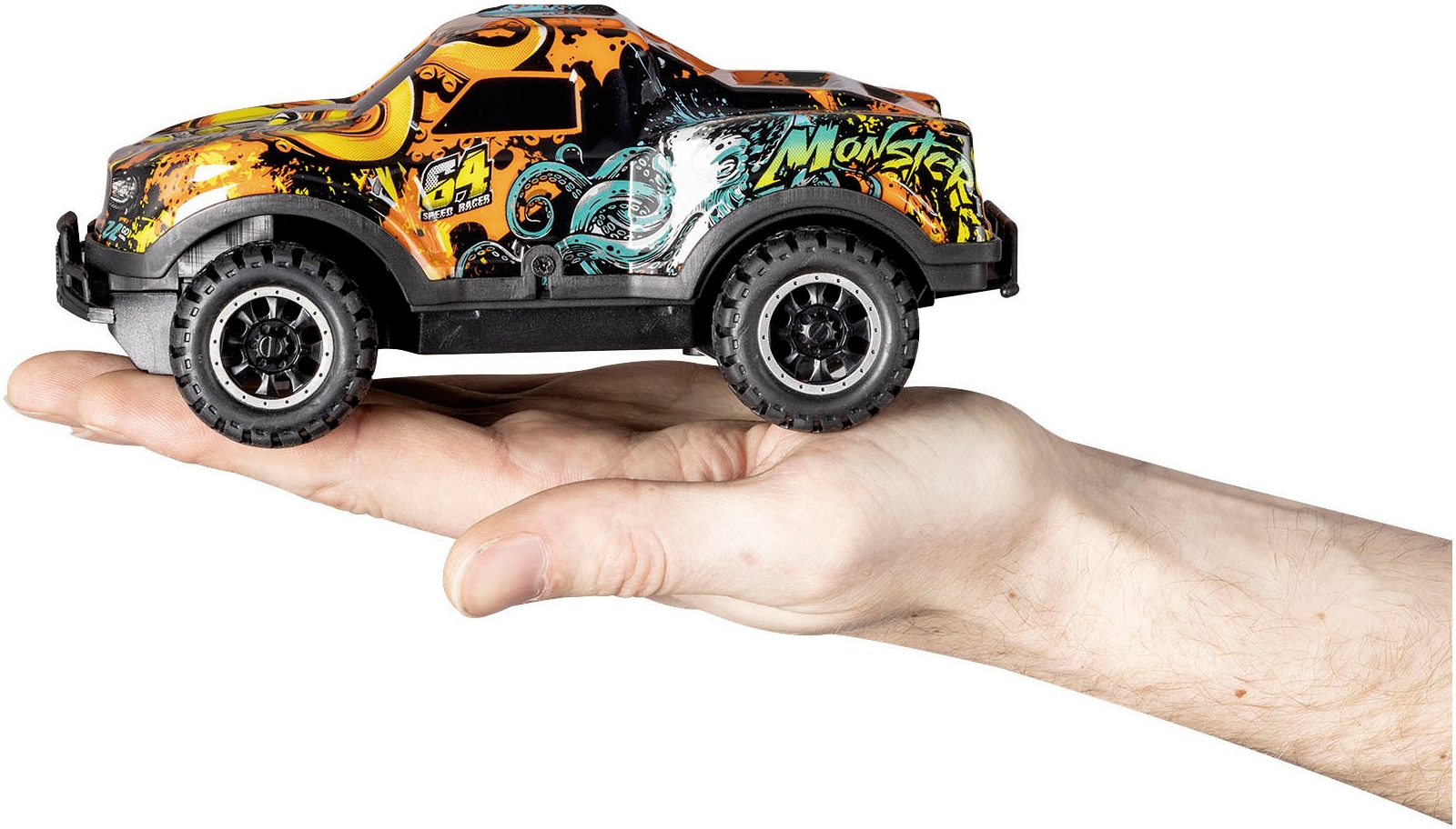 Revell® RC-Monstertruck »Revell® control, Ghost Driver, 2,4 GHz, orange«, mit LED-Licht