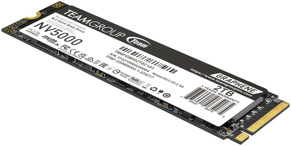 Teamgroup interne SSD »NV5000 2TB« 2 TB Anschluss PCI Express 4.0