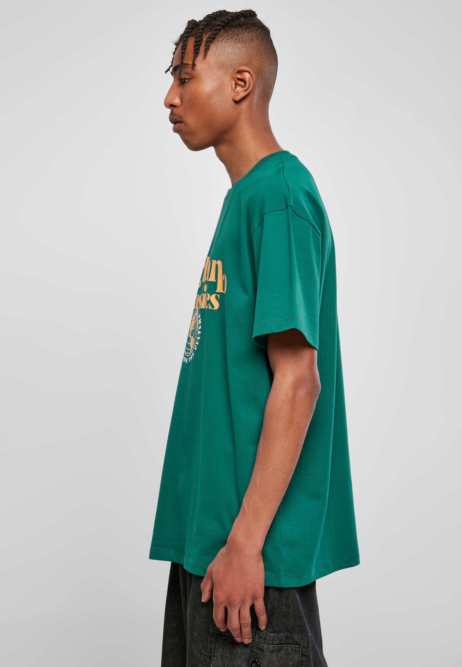 URBAN CLASSICS T-Shirt »Urban Classics Herren Organic Globe Logo Tee«, (1 tlg.)