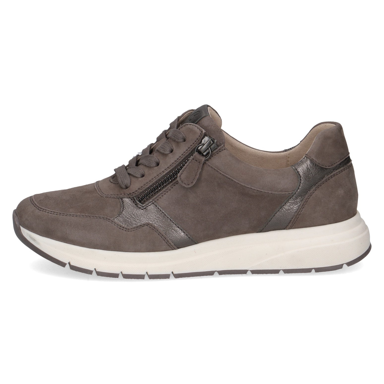 Caprice Keilsneaker, Freizeitschuh, Halbschuh, Schürer mit Besatz in Metallicoptik