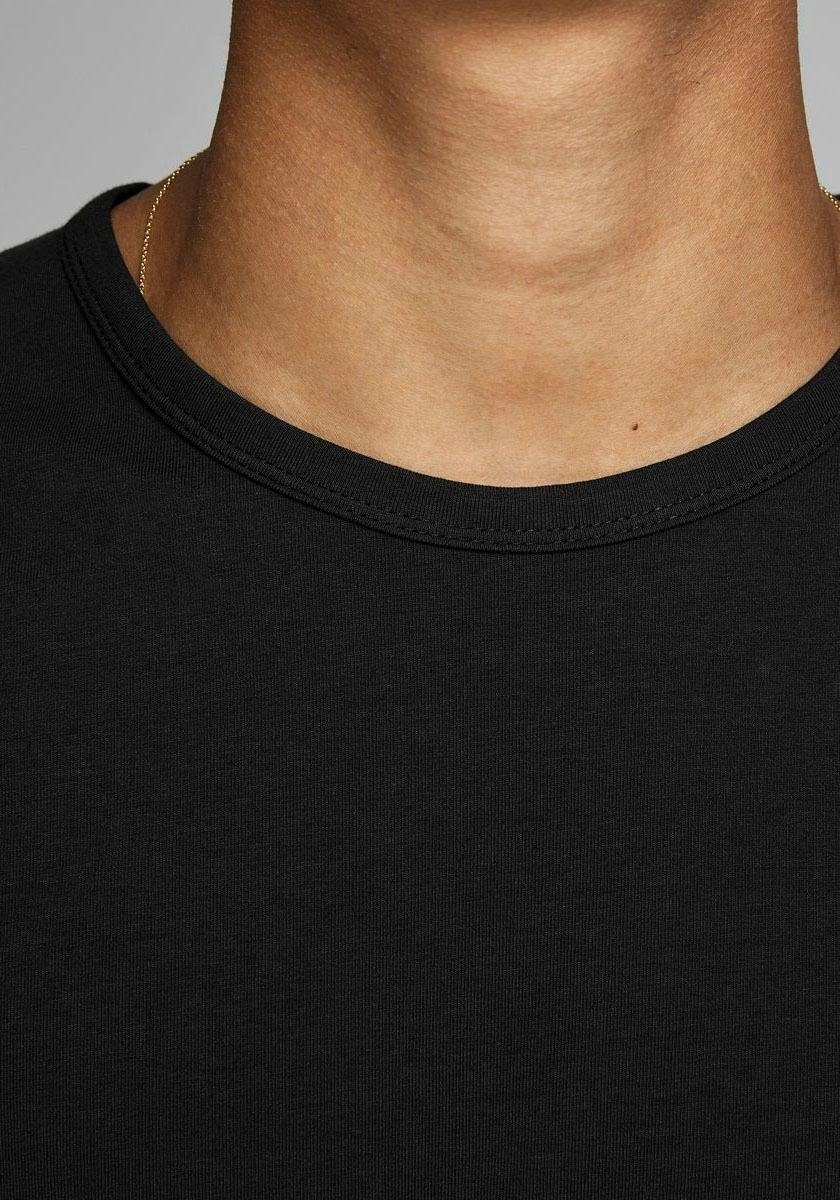 Thumbnail - Jack & Jones T-Shirt "JJEBASIC mit schmaler Passform für jeden Tag", unifarben, modisch, schmal, Baumwollmischung, Rundh...