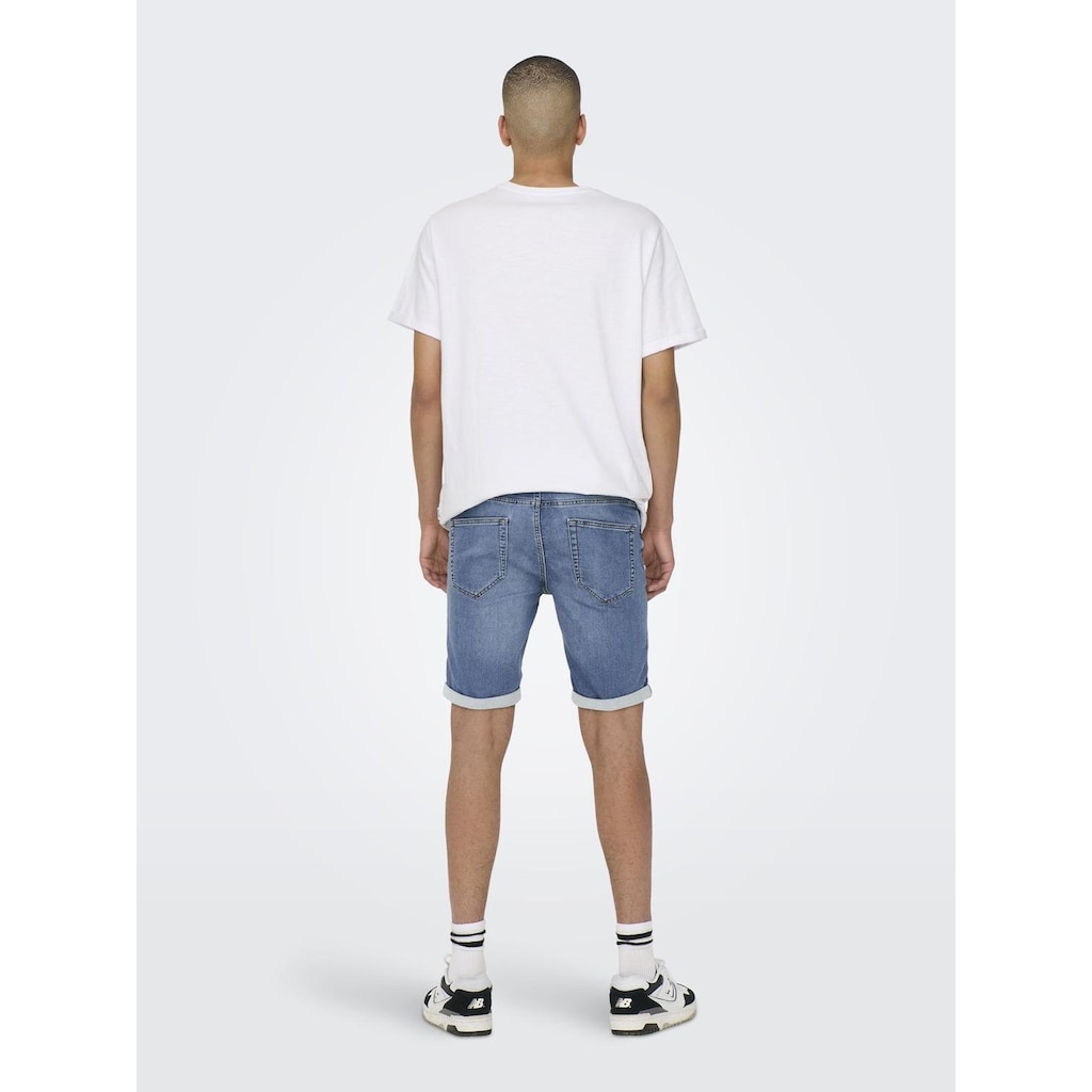 ONLY & SONS Jeansshorts »ONSPLY LIGHT BLUE 5189 SHORTS DNM NOOS«