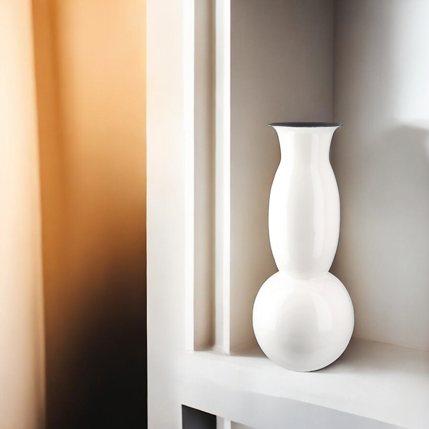 GILDE Tischvase "Vase Neo weiß H.42,5 cm", (1 St.) günstig online kaufen