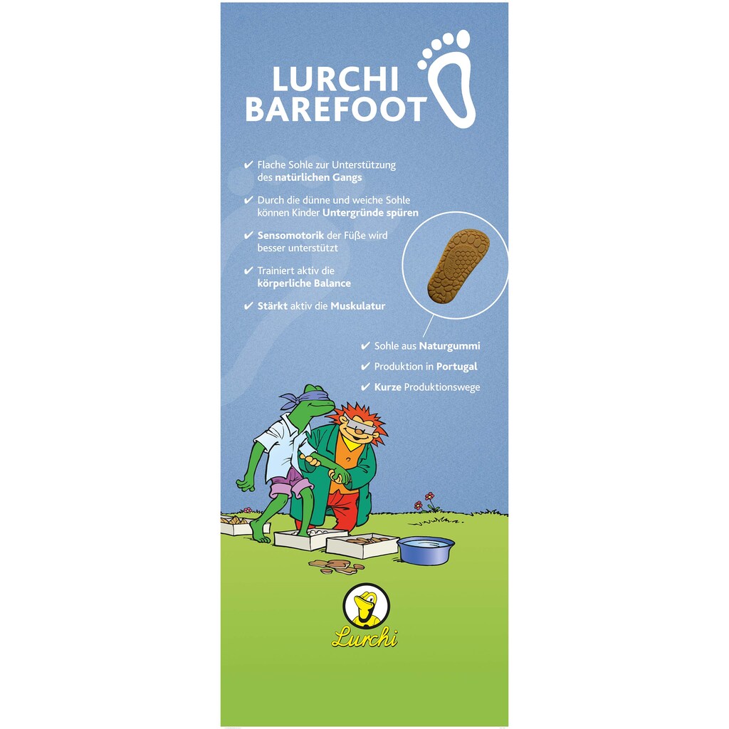 Marken Lurchi Lurchi Sandale »Nathan Barfußschuh«, mit Schnellverschluss navy