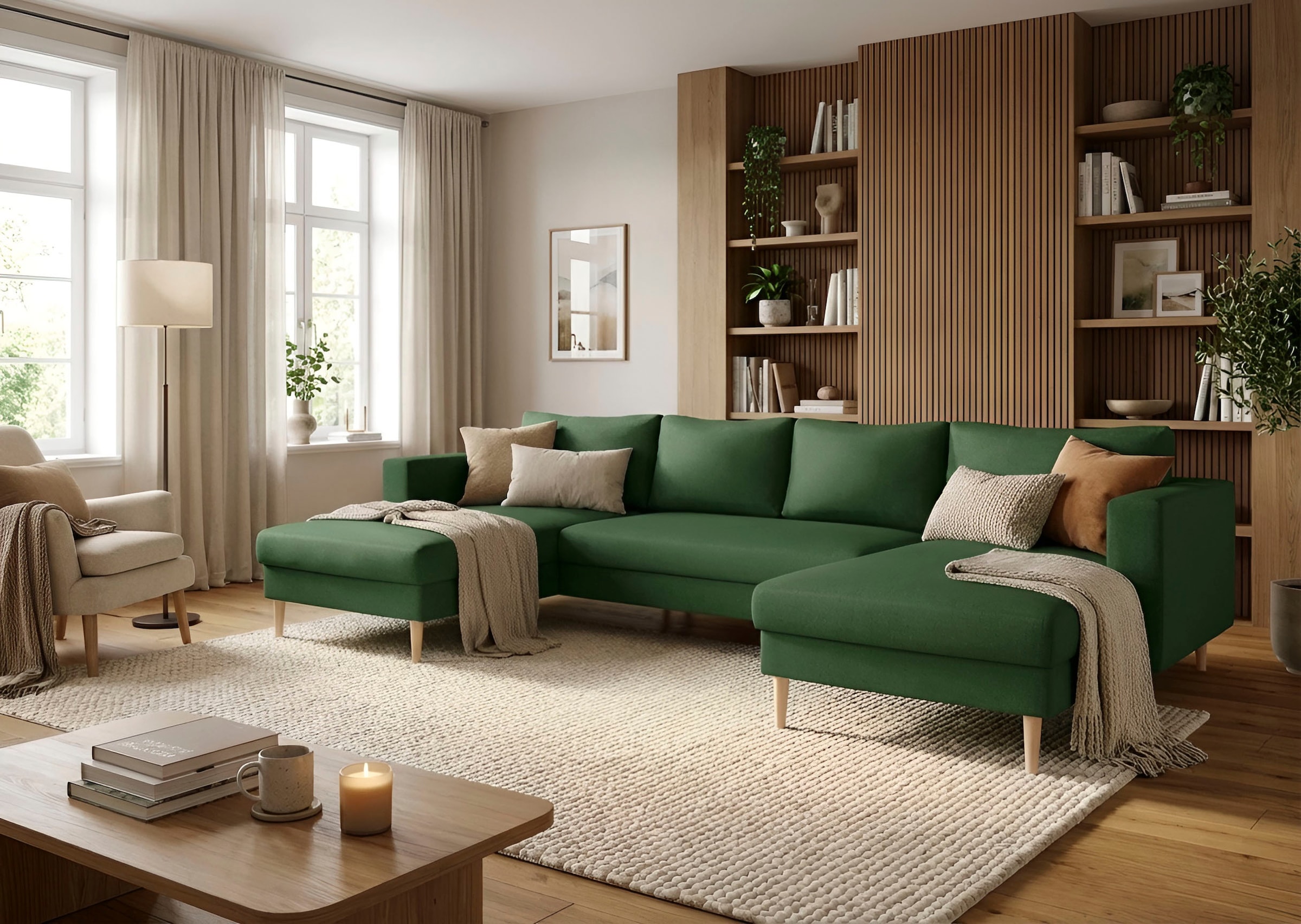 TRENDMANUFAKTUR Wohnlandschaft "Amazing, wahlw. mit Schlaffunktion & Bettka günstig online kaufen