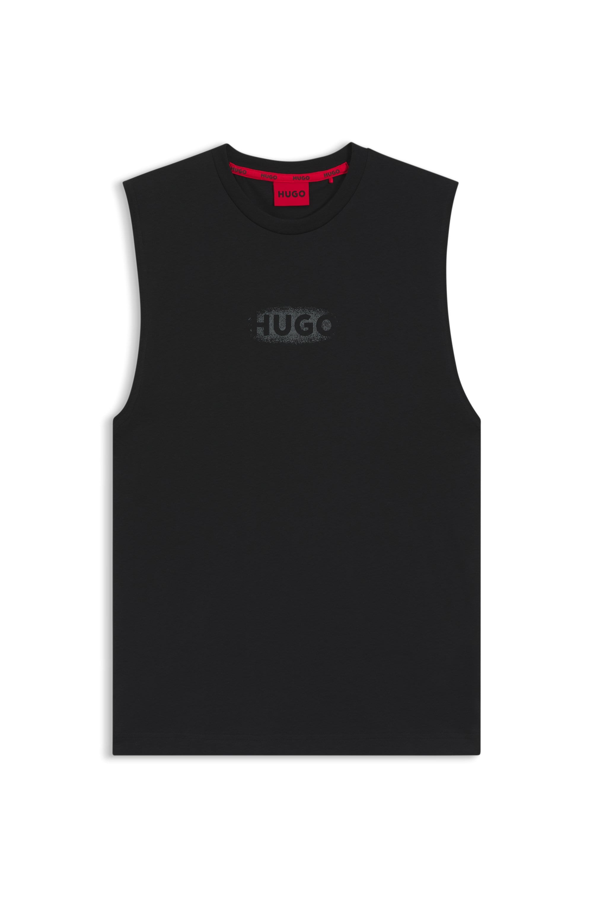HUGO Underwear Tanktop aus Baumwoll-Jersey mit Logo-Print