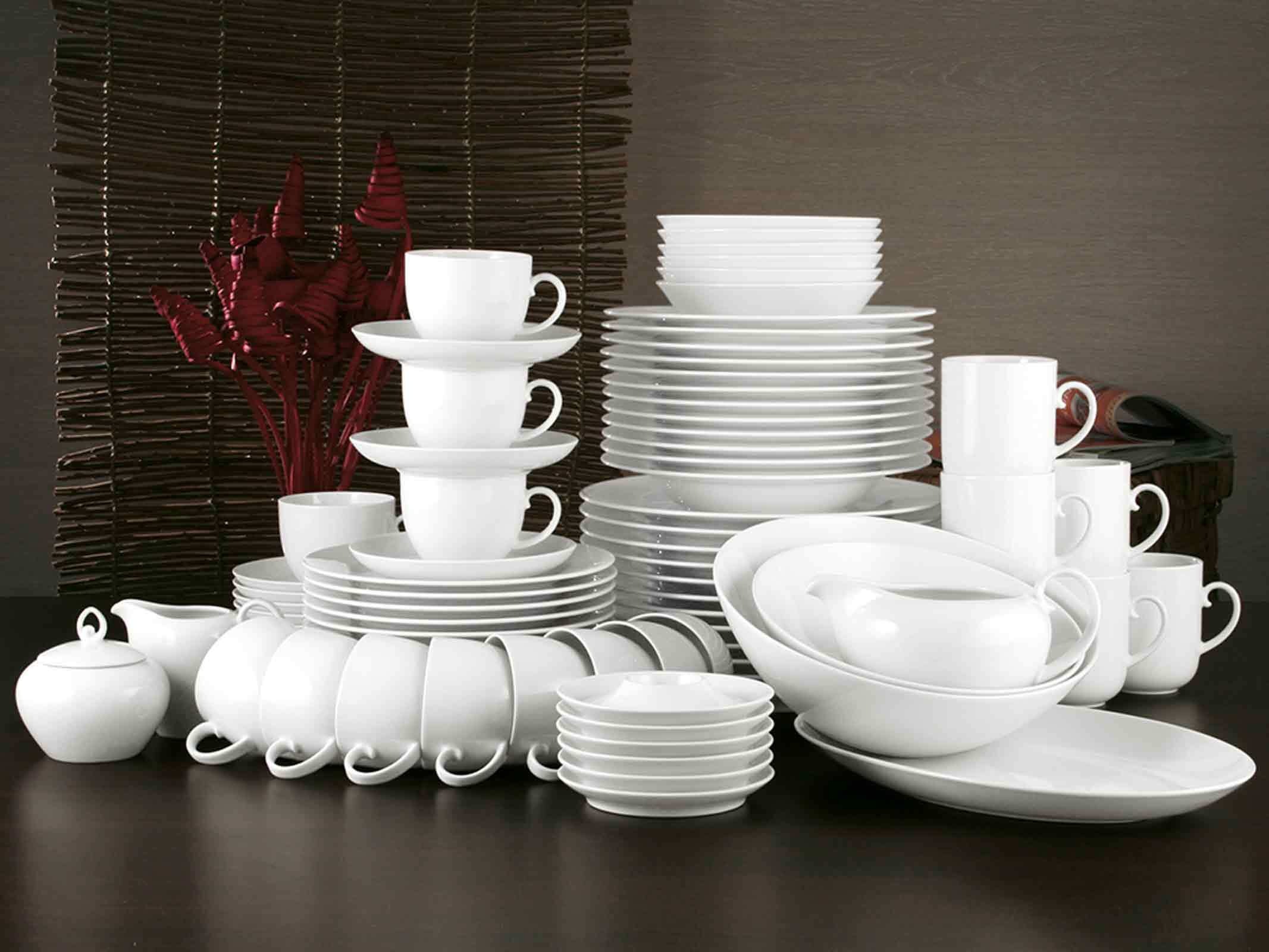 Seltmann Weiden Becher "Henkelbecher Rondo/Liane 0,27 l 6er Set weiß" günstig online kaufen