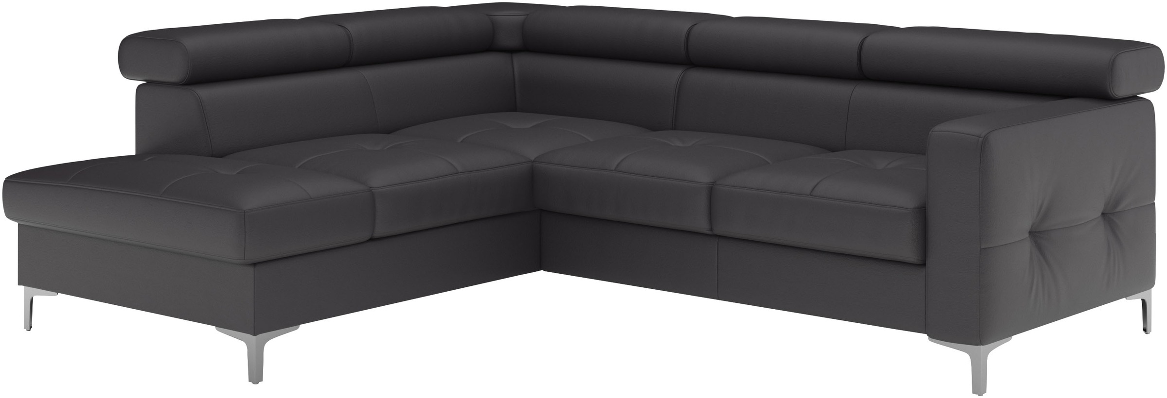 COTTA Ecksofa »Sammy L-Form«, mit Kopfteilverstellung, wahlweise mit Bettfunktion & Bettkasten