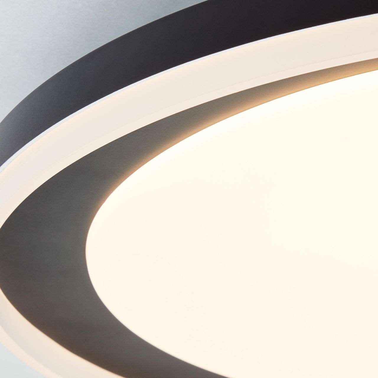 Brilliant LED Deckenleuchte »Pederson«, 1 flammig-flammig, Ø 45 cm, 2300  lm, warmweiß, Metall/Kunststoff, schwarz | BAUR