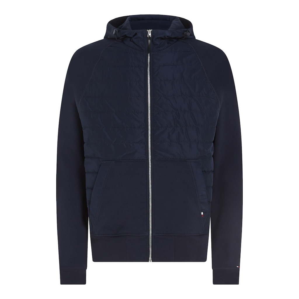 Tommy Hilfiger Kapuzensweatjacke »MIX MEDIA HOODED ZIP THROUGH«