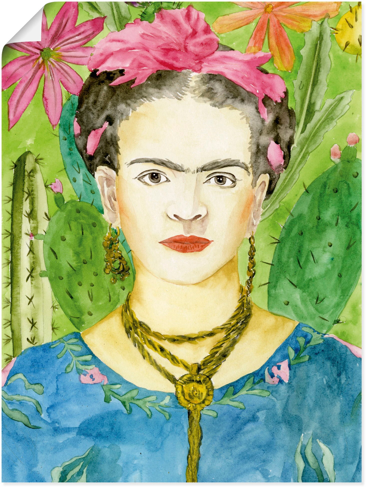 Bilder versch. Alubild, St.), Leinwandbild, | (1 oder »Frida Wandbild kaufen Poster von Artland Frauen, als in Wandaufkleber Größen II«, BAUR Kahlo