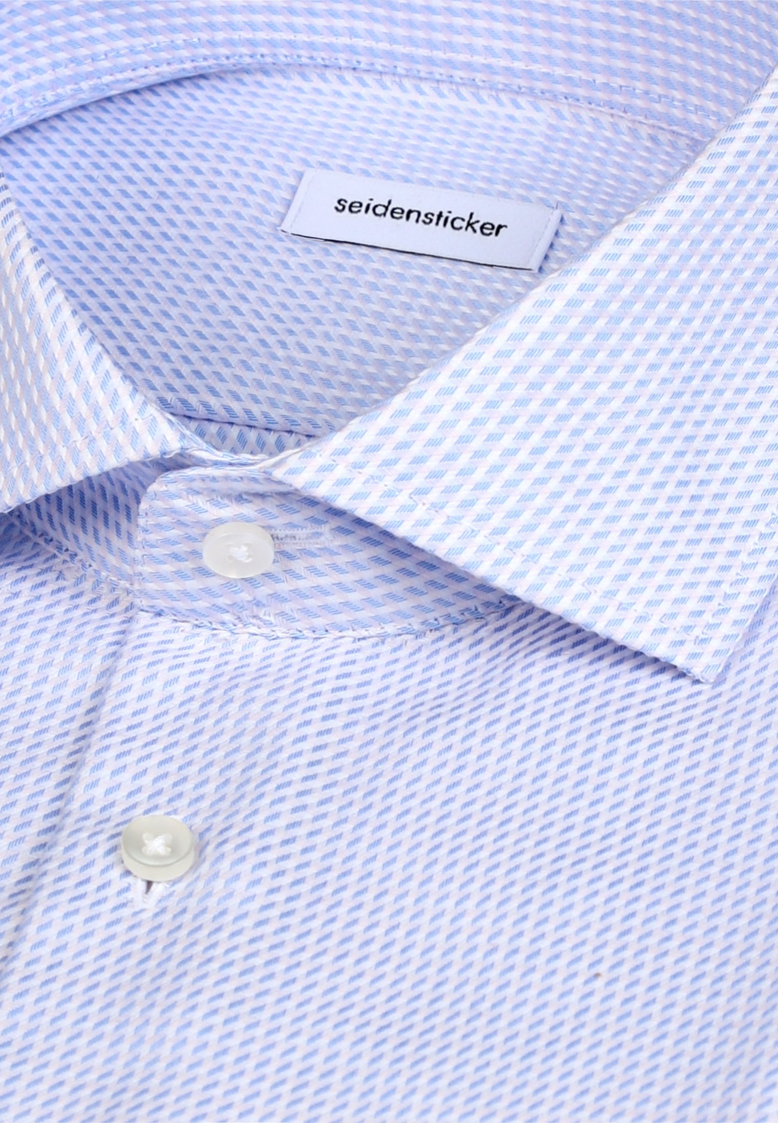 seidensticker Businesshemd »Schwarze Rose« Shaped 1/1 Kentkragen Struktur