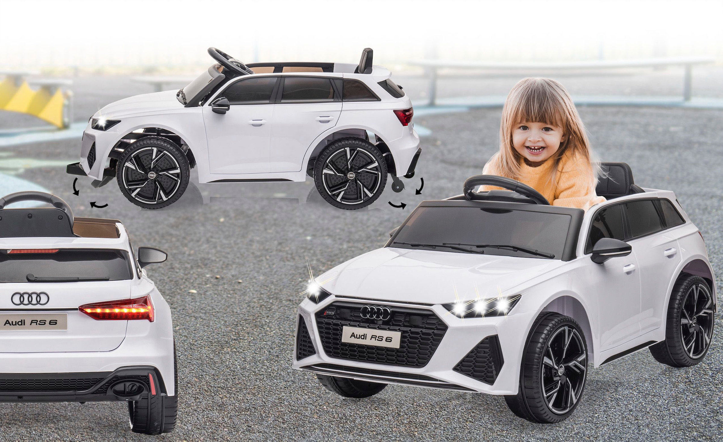 Jamara Elektro-Kinderauto »Ride-on Audi RS 6«, ab 3 Jahren, bis 30 kg, 12 V, 2,4 GHz