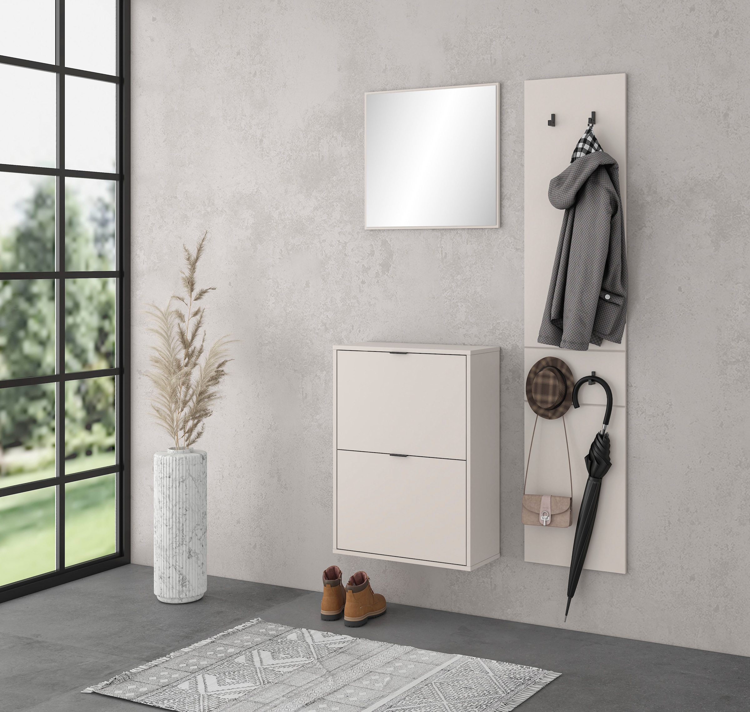 HBZ Garderoben-Set »Florenz Garderobe B/H/T 105x180x27 cm« 3 Stk. tlg.