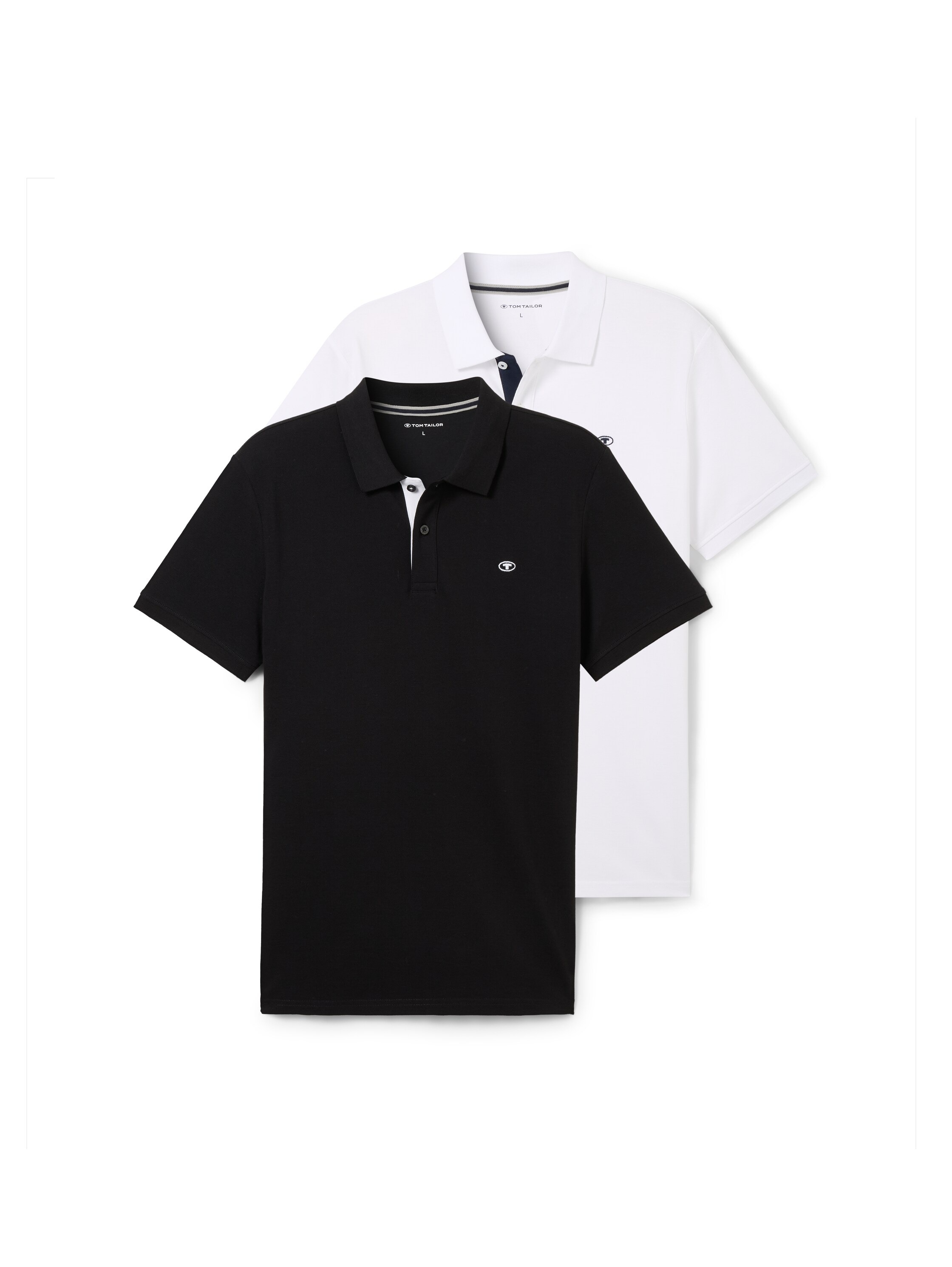 TOM TAILOR Poloshirt Packung, 2 Stk. tlg. im Doppelpack günstig online kaufen