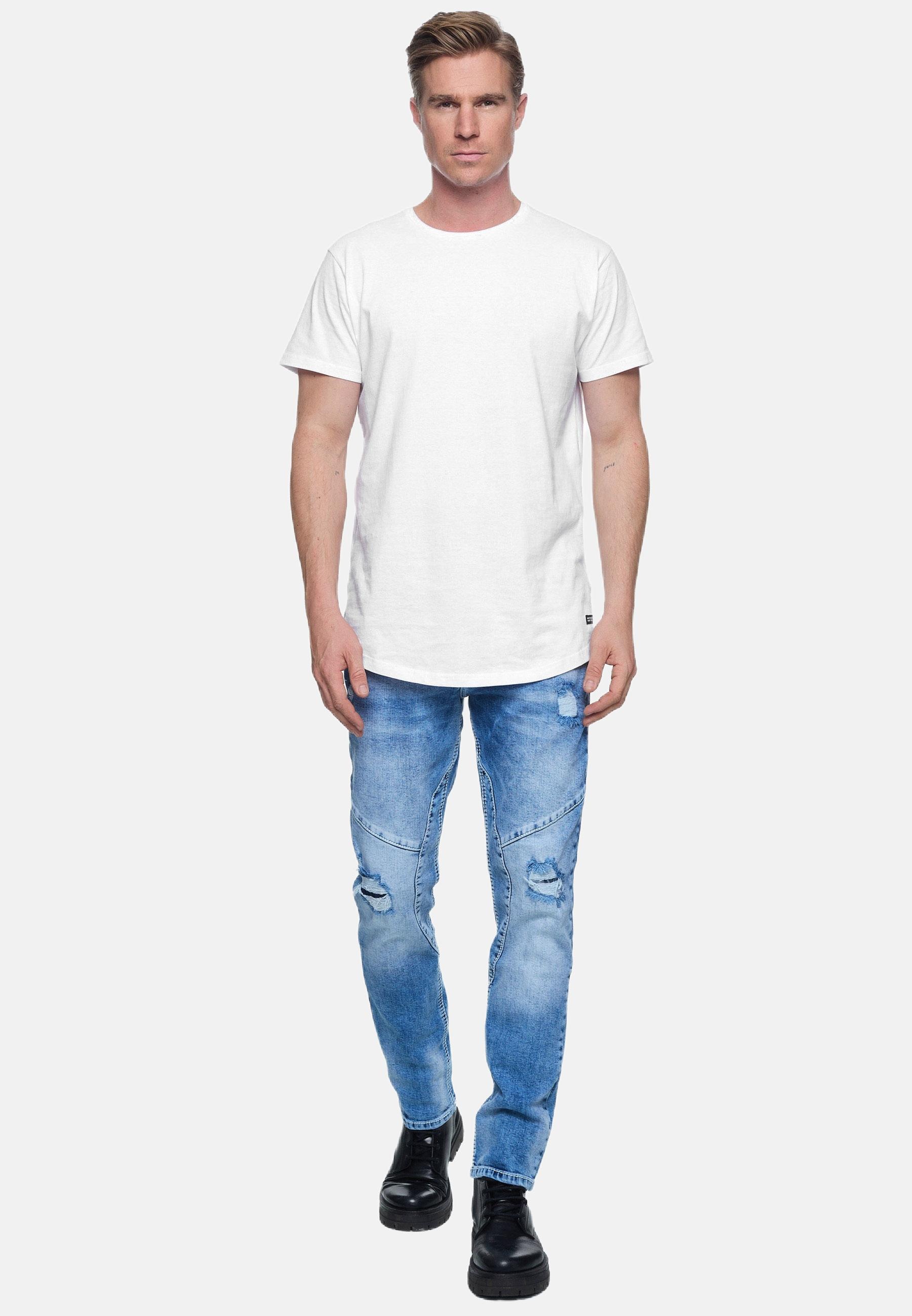 Rusty Neal Straight-Jeans »NISHO«, mit trendigen Used-Details