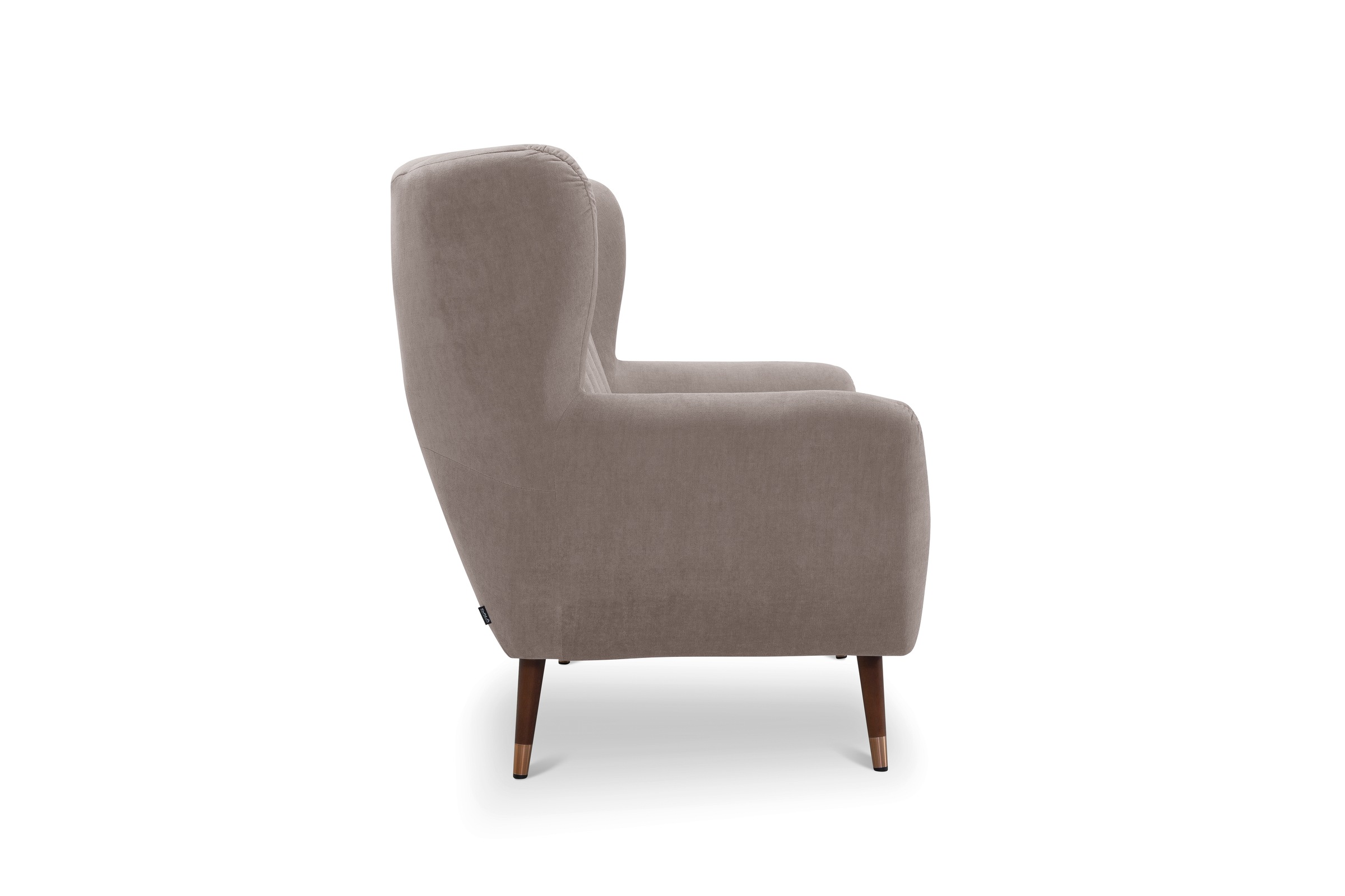exxpo - sofa fashion 3-Sitzer »Polly, bequem mit hoher Rückenlehne, hohe Füße, Ohrensesselcouch«, Küchensofa, mit hochwertigen Bezügen