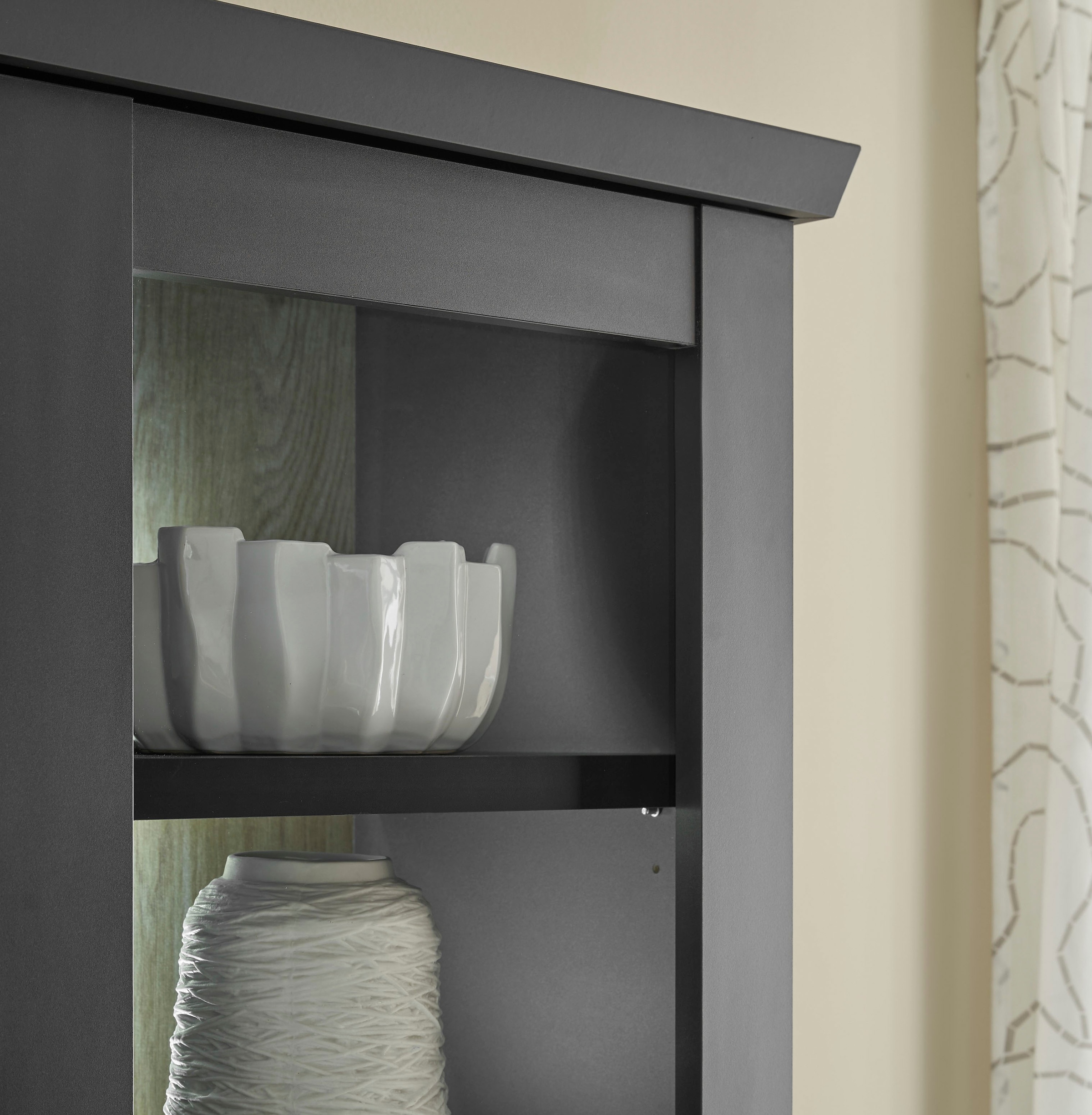 Home affaire Wohnwand »Lincoln, moderne Anbauwand, Komplettset im Landhausstil« Komplett-Set, 3 Stk. tlg.