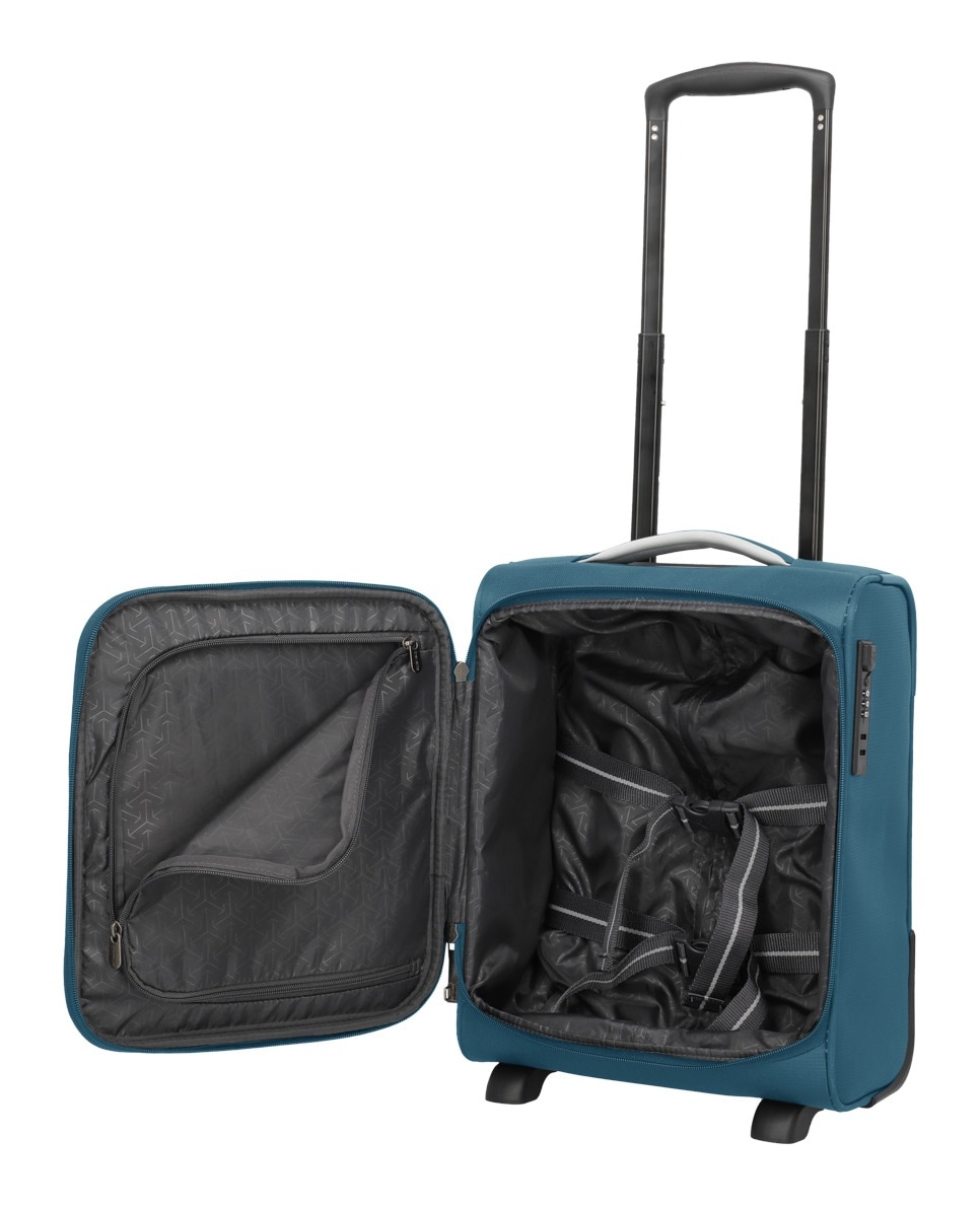 travelite Handgepäck-Trolley »JETPACK Easy 2 Cabin, konzipiert für EasyJet, Vueling & Wizz«, 4 Rollen, Weichgepäck-Koffer Handgepäck für die meisten gängigen Airlines