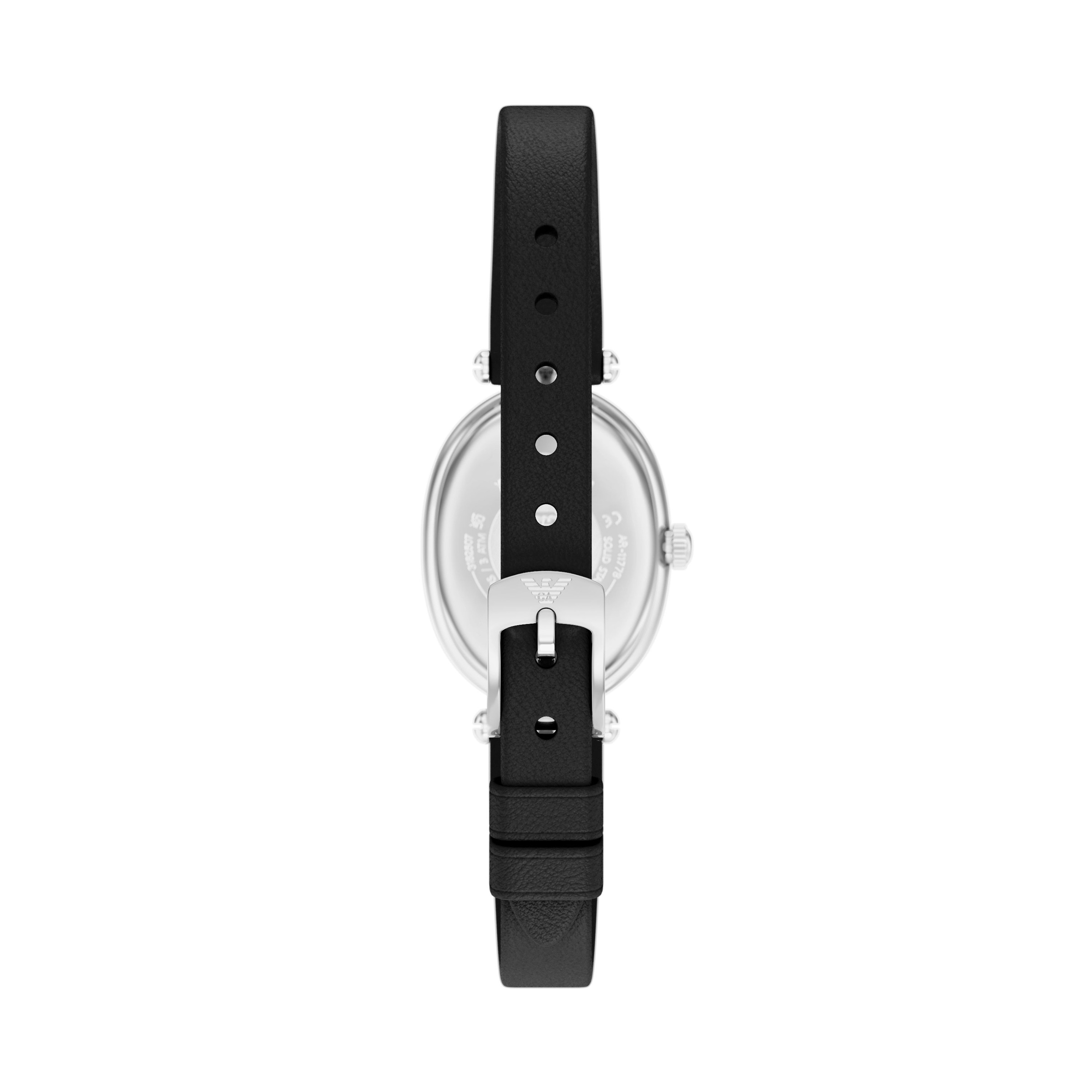 Emporio Armani Quarzuhr »SINFONIA« Armbanduhr, Damenuhr, Lederarmband, analog
