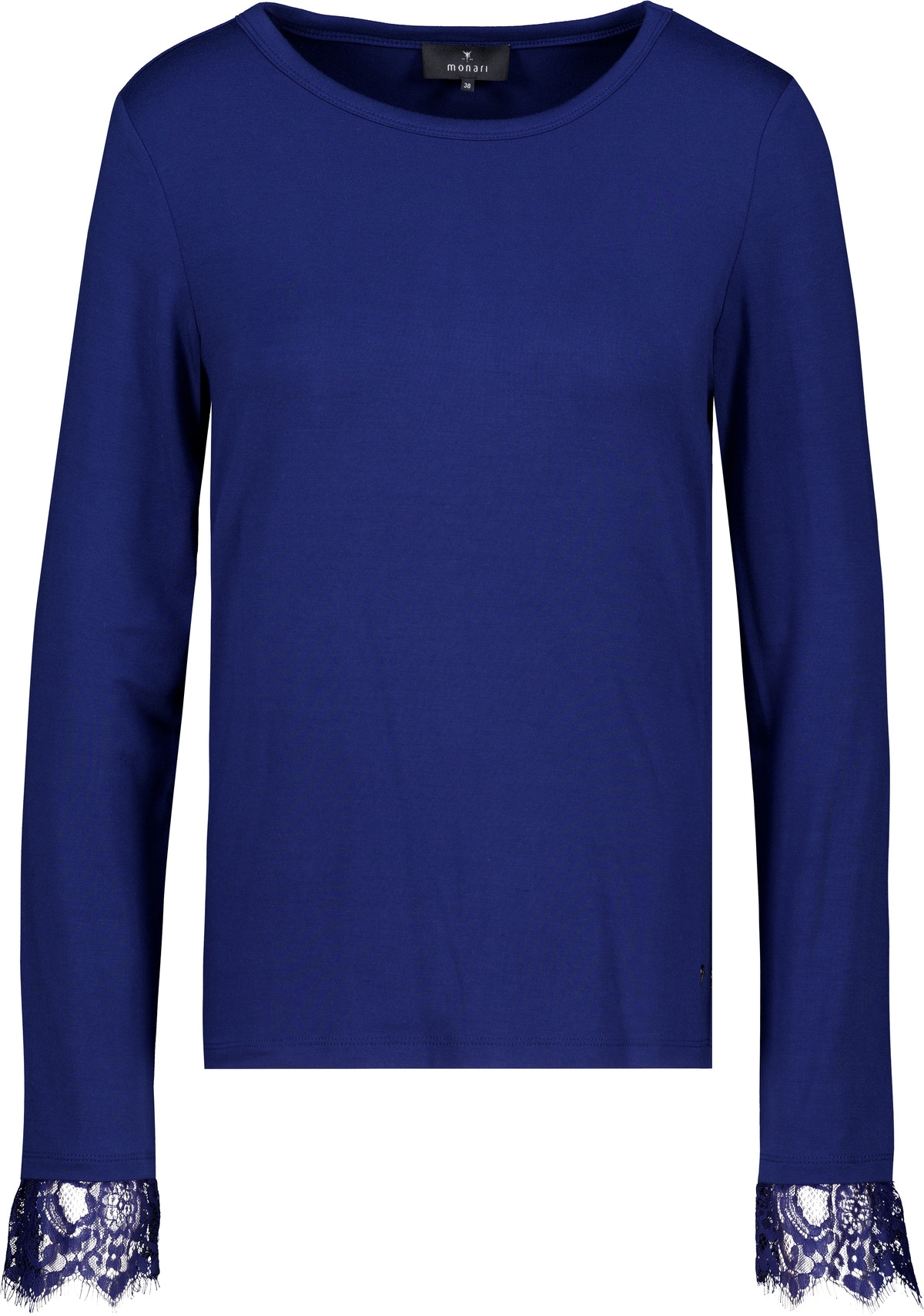 Monari Langarmshirt »Shirt Basic Spitzendetail« Regular fit mit Spitzendetails