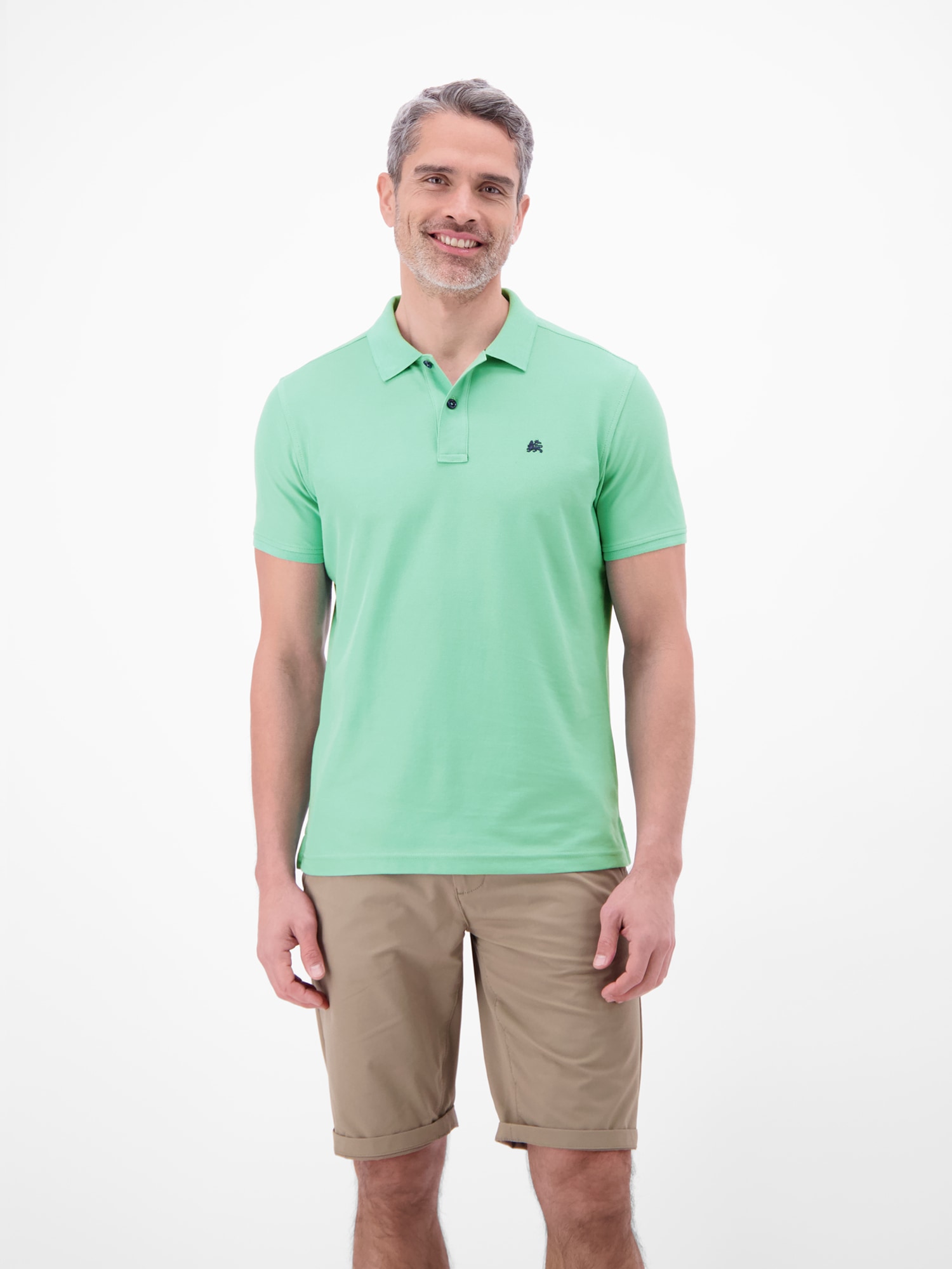 LERROS Poloshirt "Poloshirt Herren COOL & DRY atmungsaktiv Piqué" Trocknet schnell, angenehm kühl, pflegeleicht, kurzarm, einfarbig