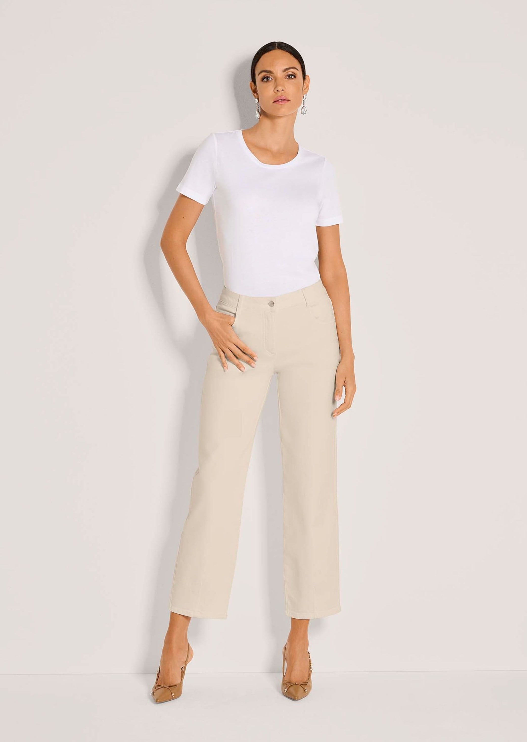 MADELEINE Regular-fit-Jeans »Jeans Baumwollhose mit Saumabnähern«