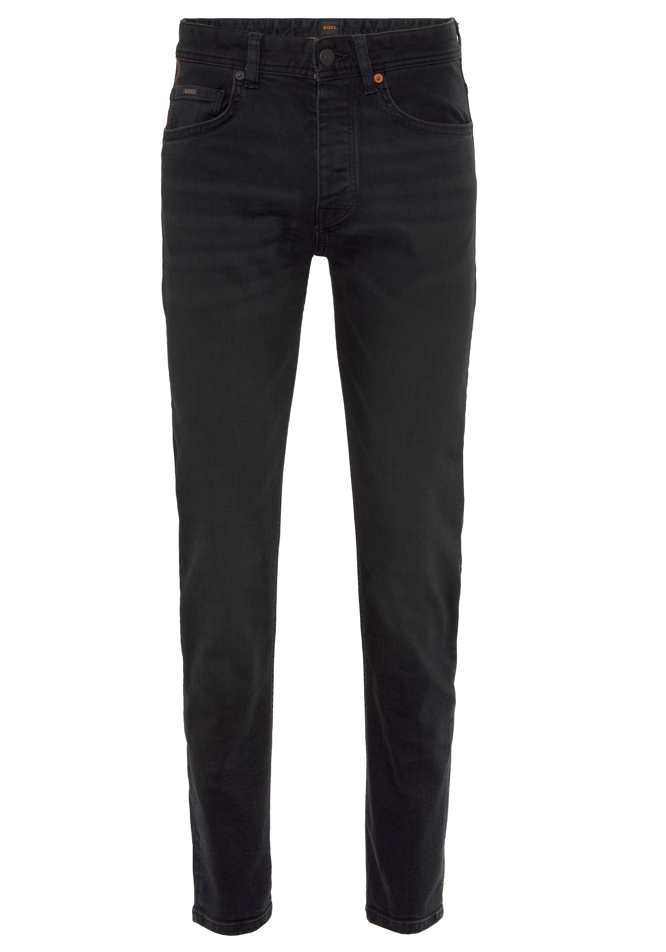 BOSS ORANGE Tapered-fit-Jeans »Taber BC-P-1«, mit Leder-Badge