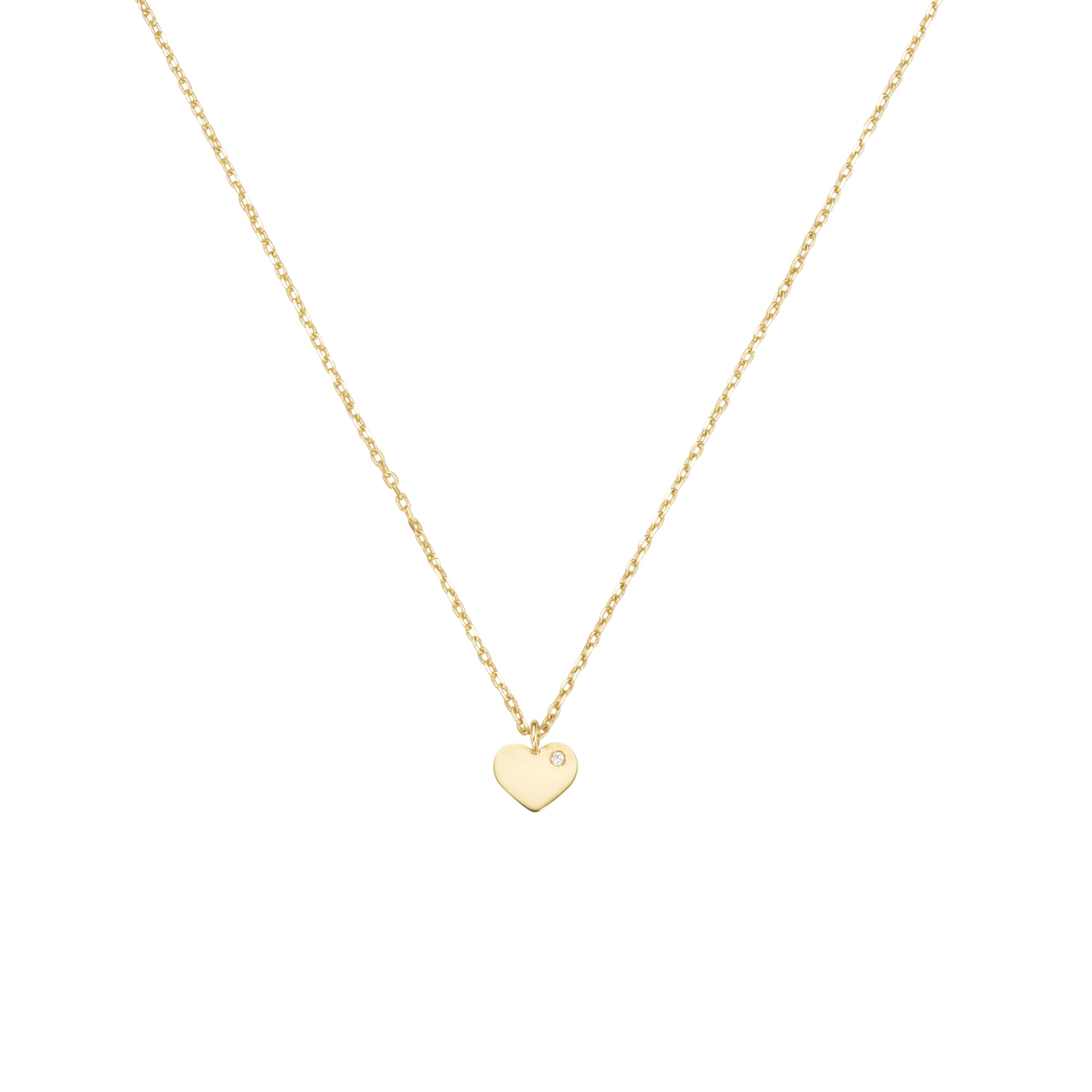 Luigi Merano Goldkette »mit Herz Anhänger mit Brillant, Gold 585«