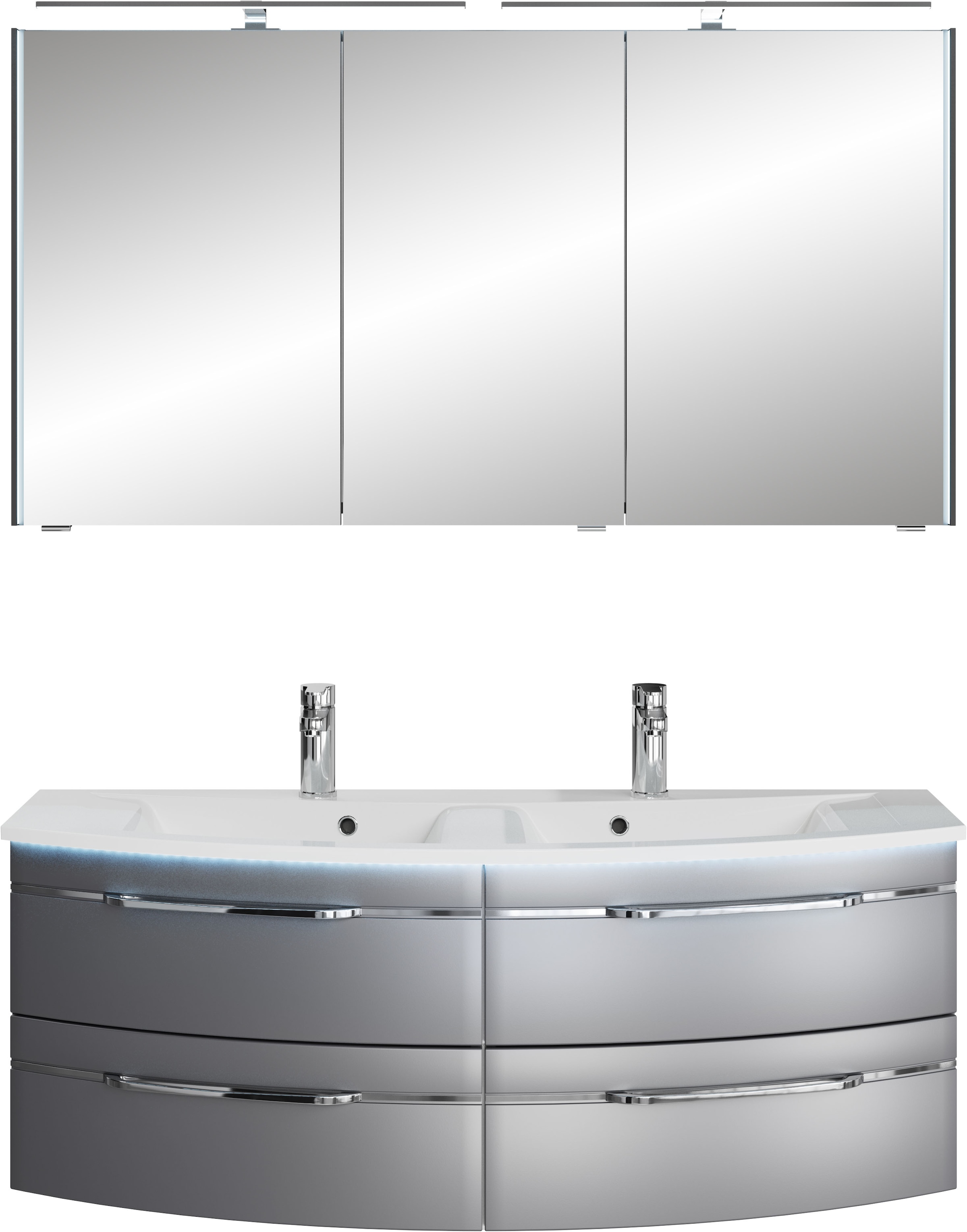 Saphir Badmöbel-Set "Badezimmer-Set 133,2 cm breit, inkl. Türdämpfer, 3 Tür günstig online kaufen