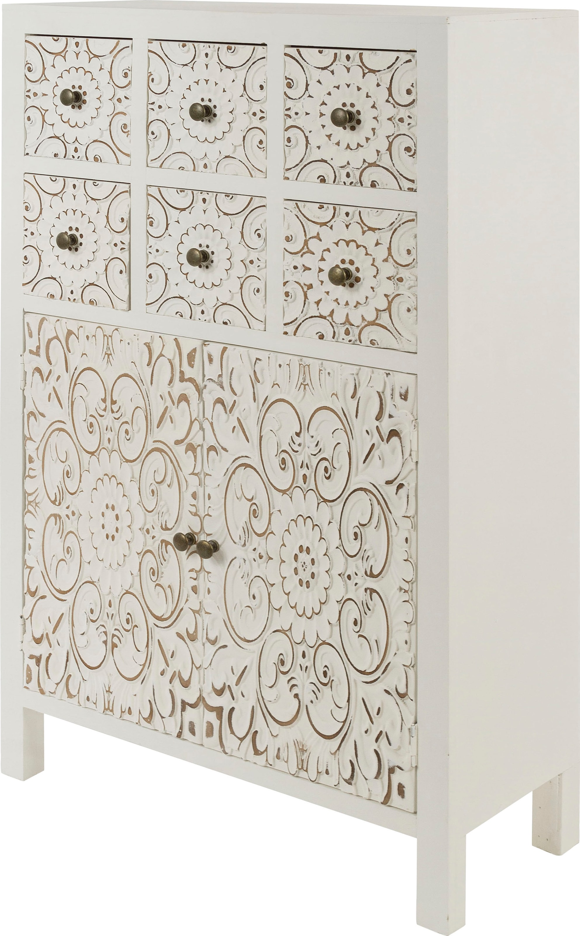 my Flair Kommode »Felicitas«, Kommode im orientalischem Design, 6 Schubladen, doppelte Ablagfläche