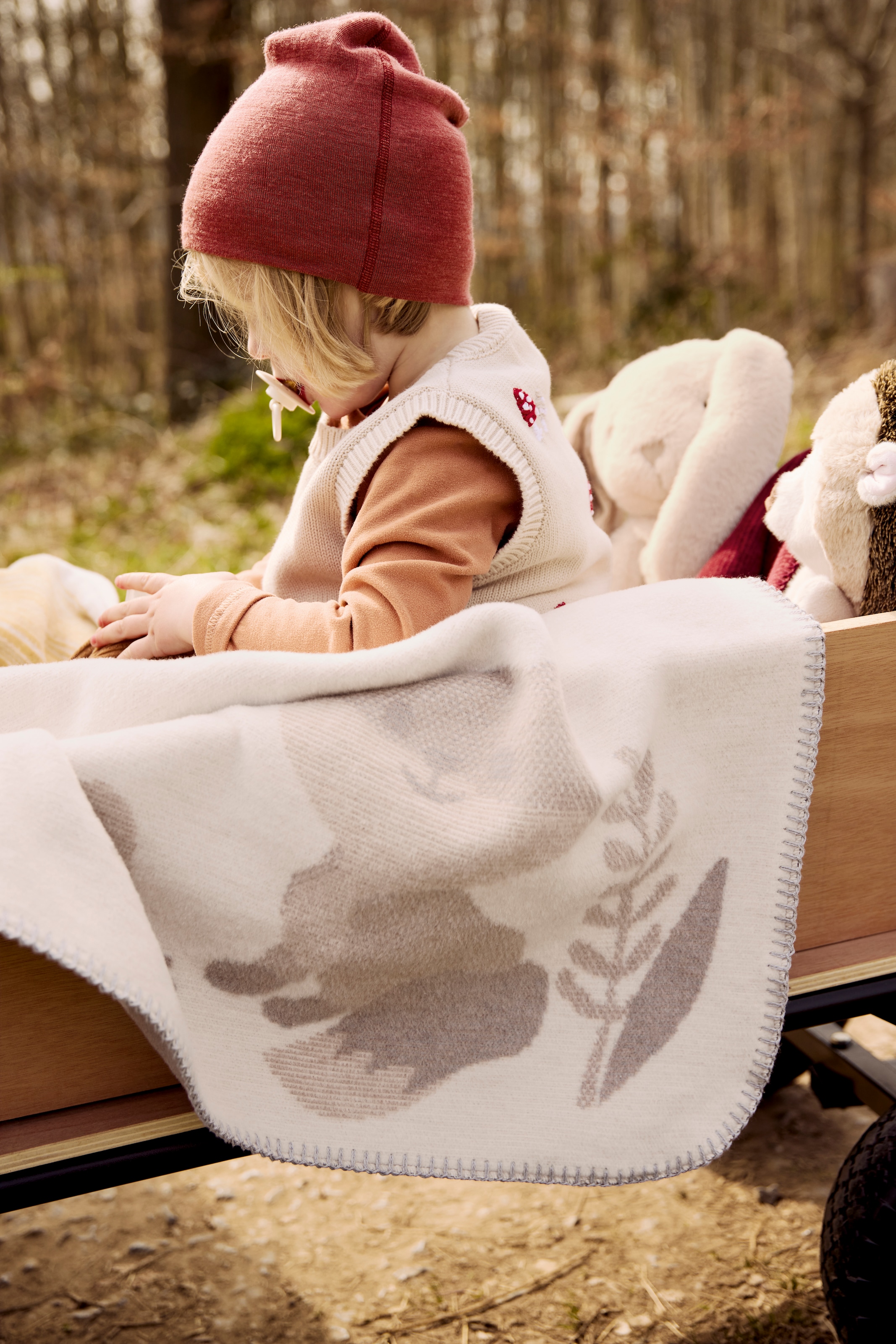 Biederlack Babydecke »Babydecke Foxy«, 75 x 100, mit Zierstich