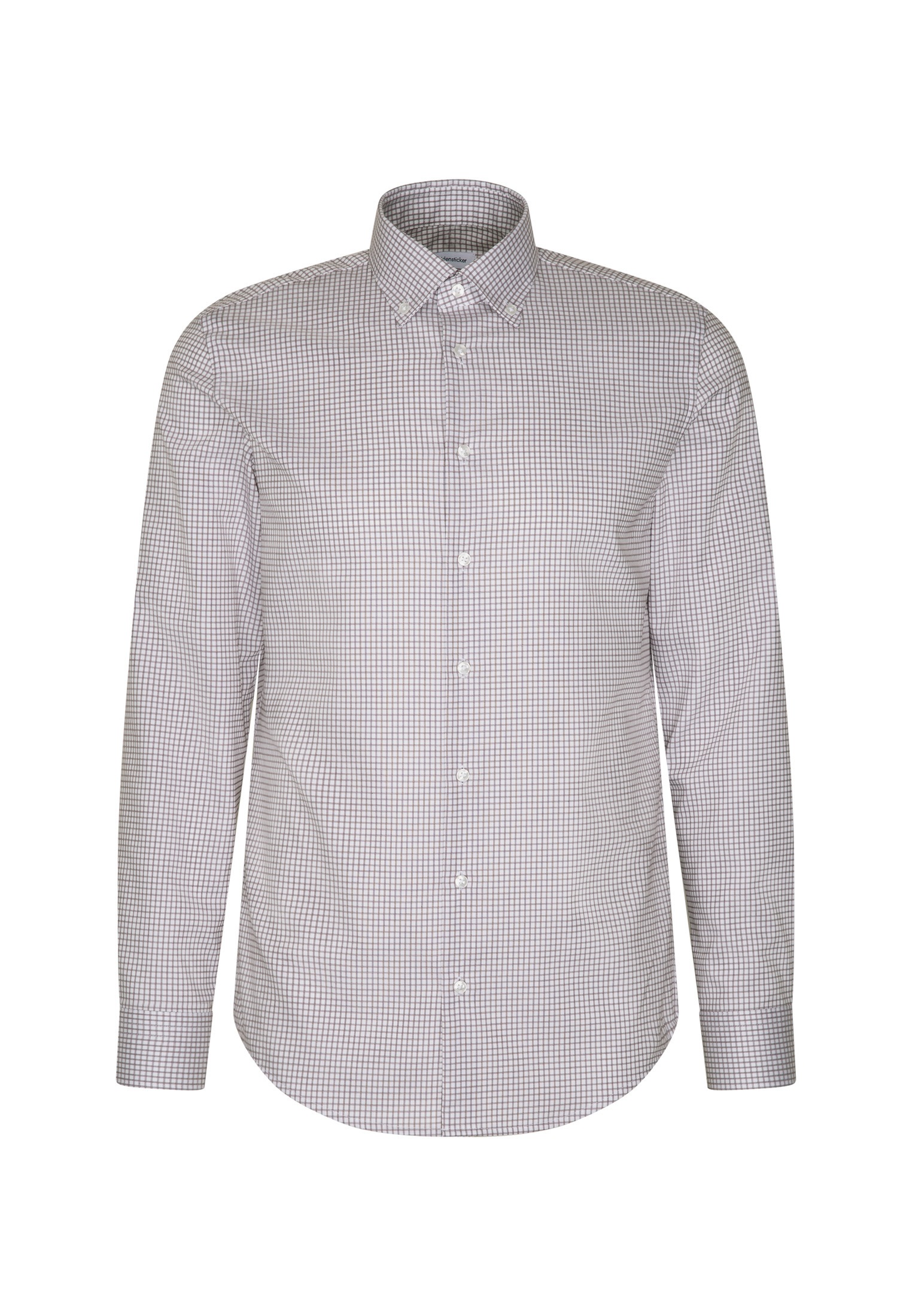seidensticker Businesshemd »Schwarze Rose« Slim 1/1 Button-Down-Kragen Karo