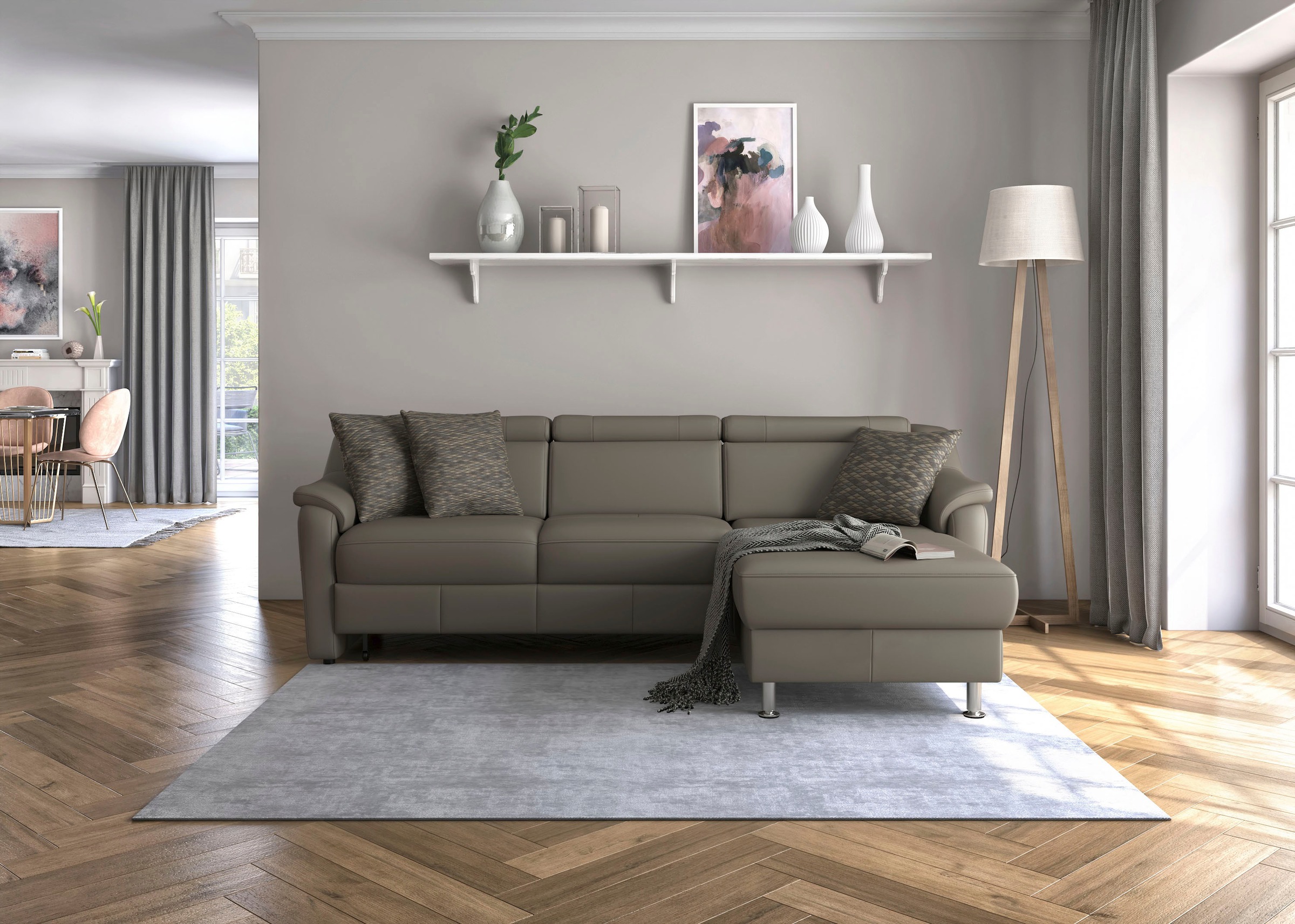 sit&more Ecksofa "Freetown L-Form", inklusive Kopfteilverstellung und komfo günstig online kaufen