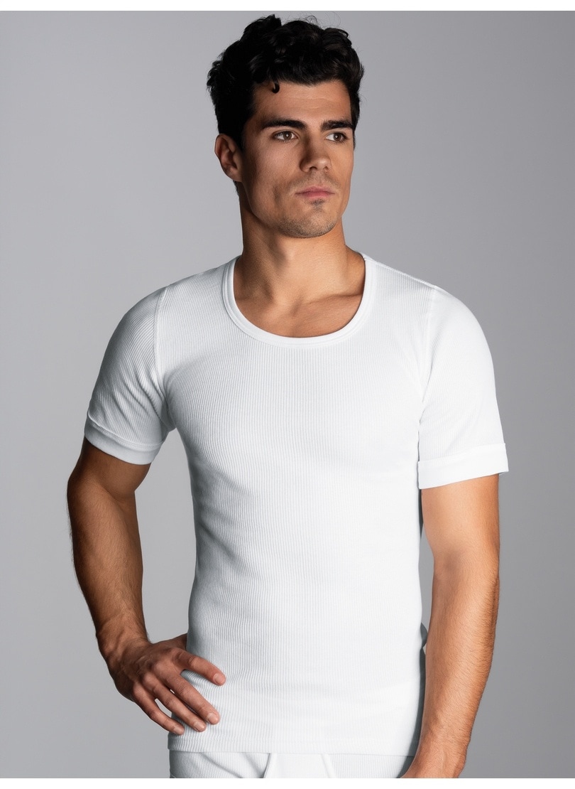 Trigema Unterhemd "TRIGEMA Halbarm-Unterhemd Doppelripp im Doppelpack", 2 S günstig online kaufen