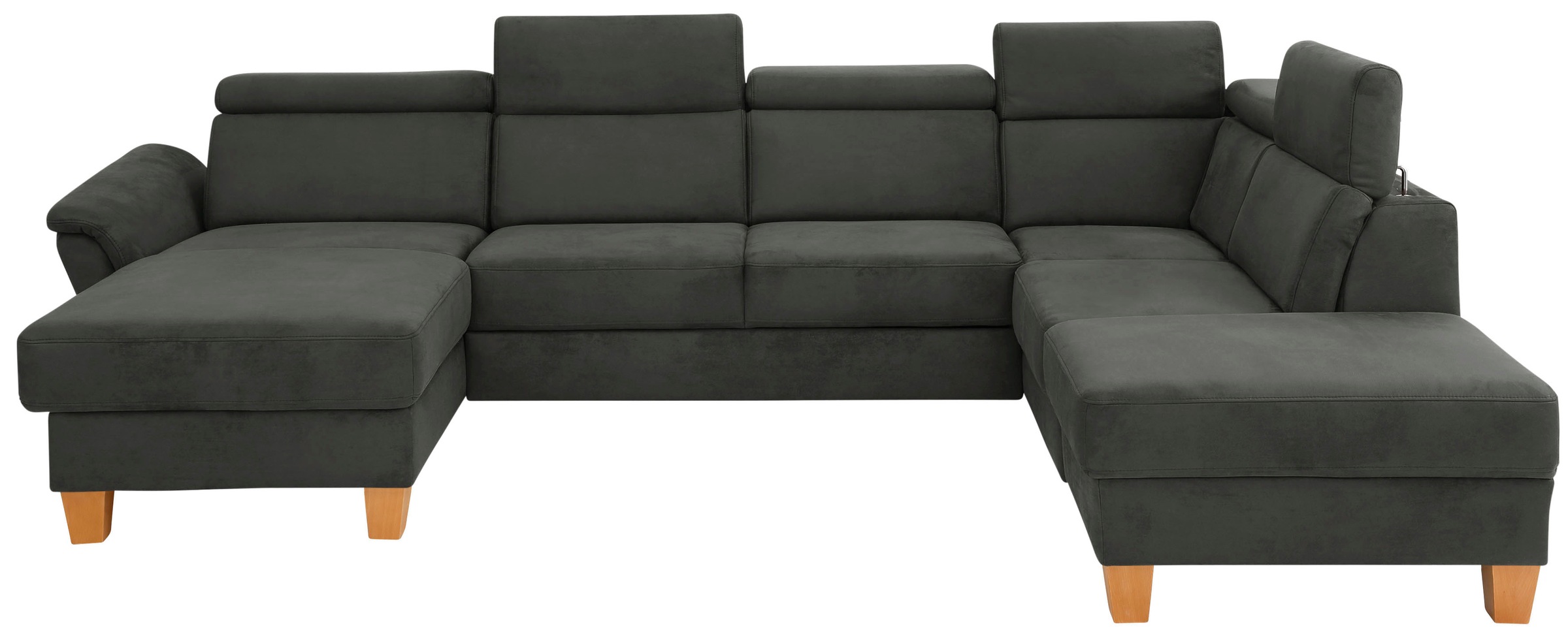 OTTO home Wohnlandschaft "Conville U-Form" Kopfteilverstellung wahlweise mit Schlaffunktion und Bettkasten