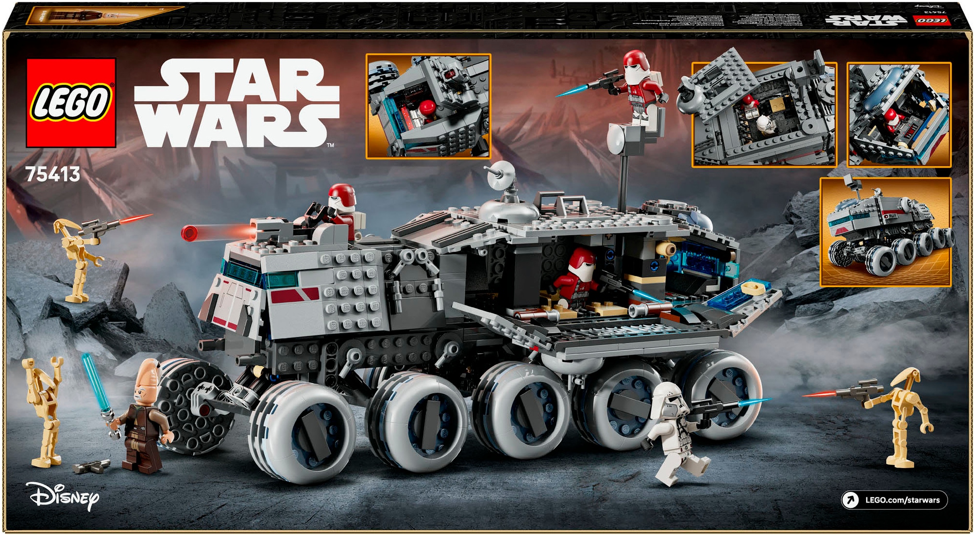 LEGO® Konstruktionsspielsteine »Republikanischer Juggernaut (75413), LEGO Star Wars™«, (813 St.), Made in Europe