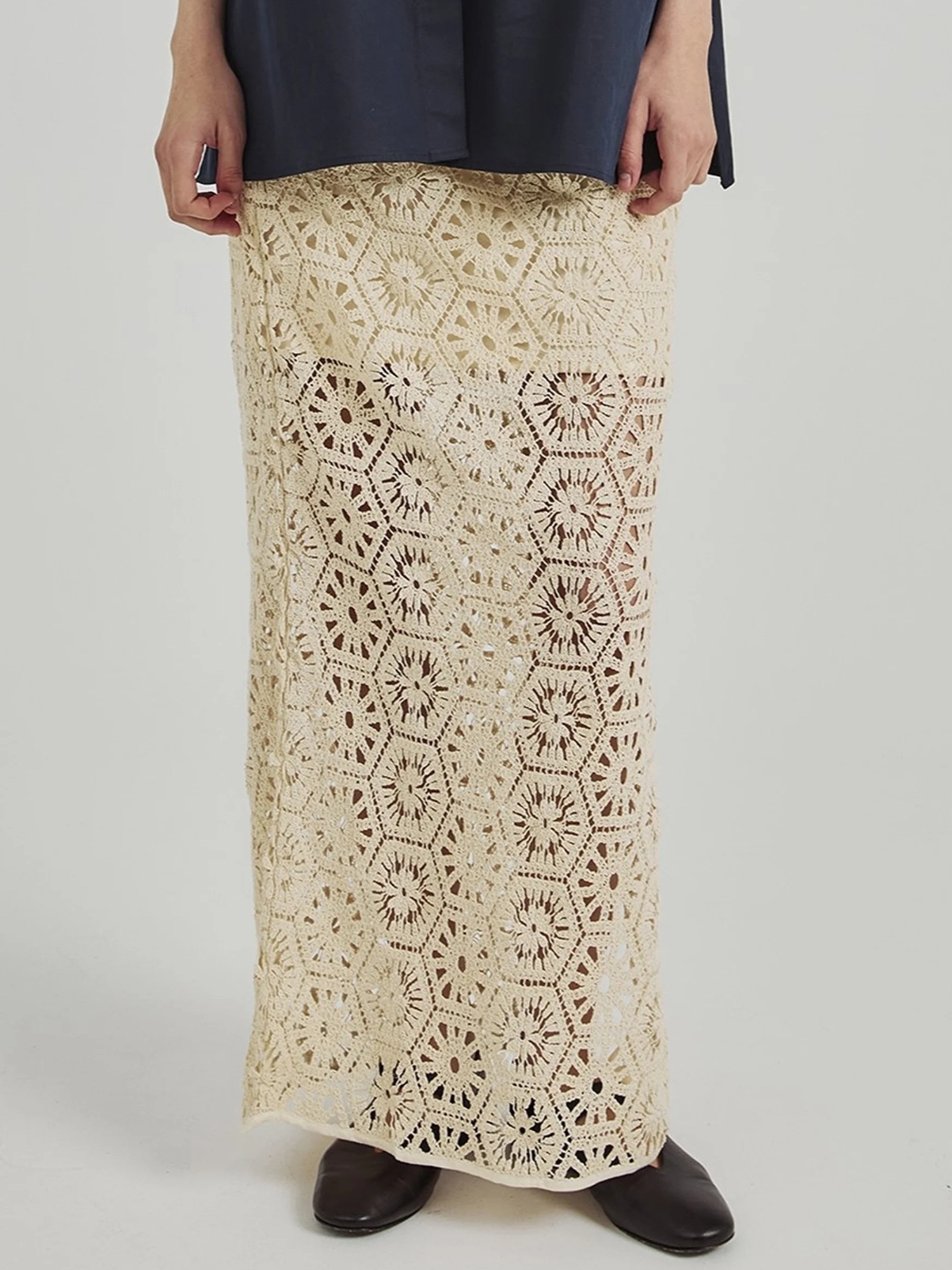 NORR Midirock "NORR skirt Crochet" günstig online kaufen