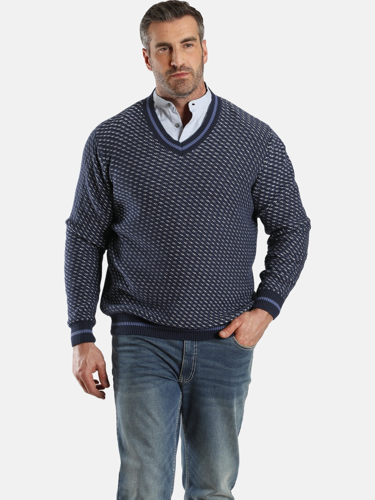 Charles Colby V-Ausschnitt-Pullover "Pullover EARL SHAY"