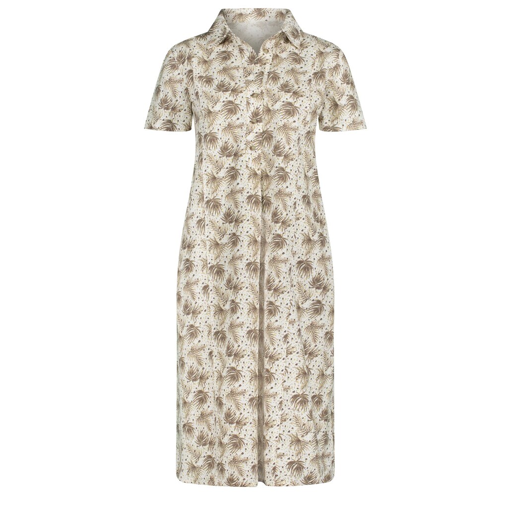 Damenmode Kleider Inspirationen Hemdblusenkleid »Hemdblusenkleid« ecru-taupe-bedruckt Damenmode Kleider Inspirationen Hemdblusenkleid »Hemdblusenkleid« ecru-taupe-bedruckt