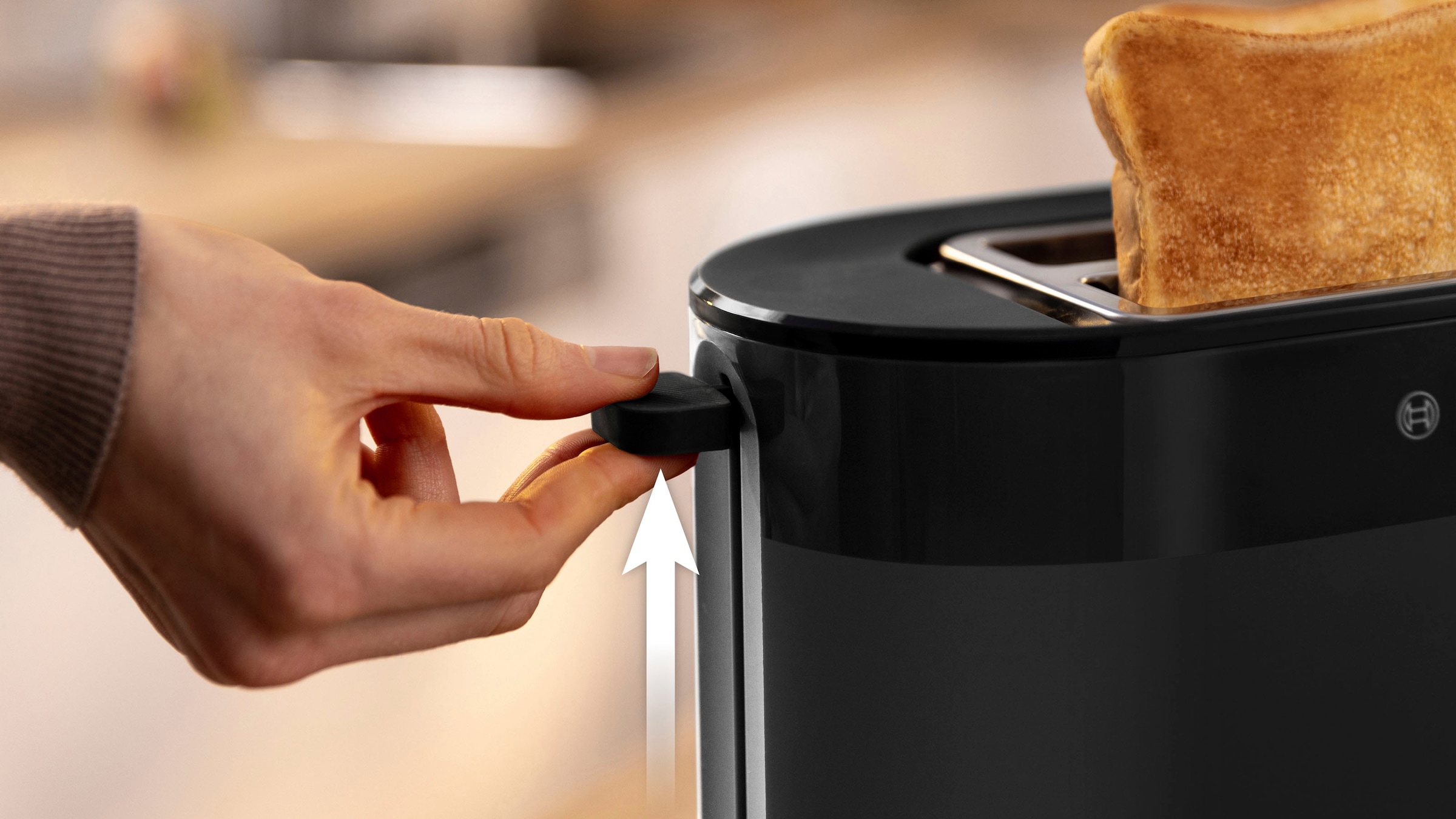 BOSCH Toaster »MyMoment TAT2M123«, 2 Schlitze, für 2 Scheiben, 950 W, integrierter Brötchenaufsatz, Auftaufunktion, Brotzentrierung, AutoOff