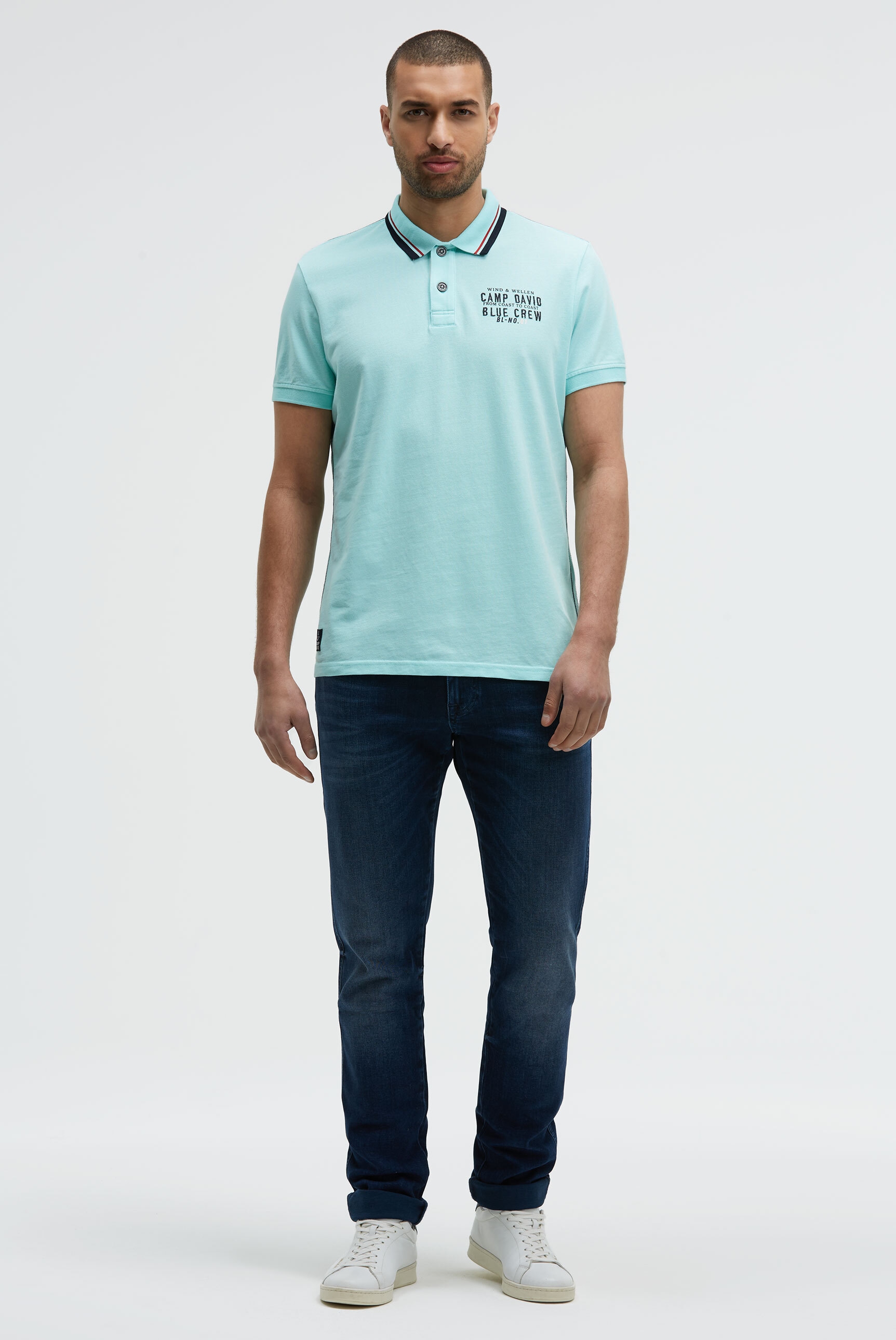 CAMP DAVID Poloshirt aus Baumwolle