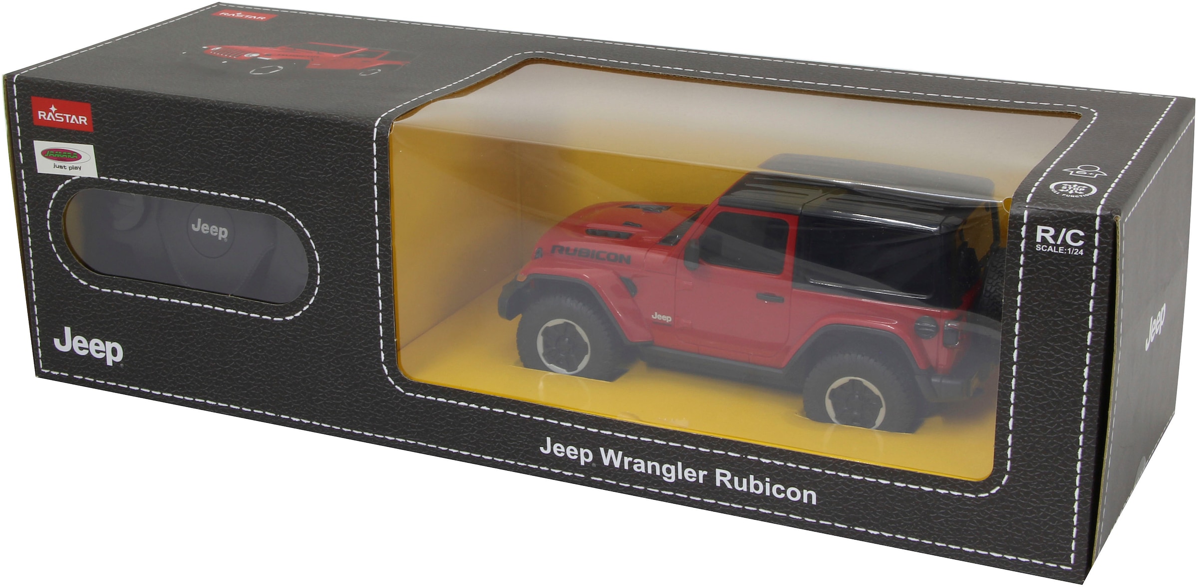 Jamara RC-Auto »Deluxe Cars, Jeep Wrangler JL, 1:24, rot, 2,4GHz«