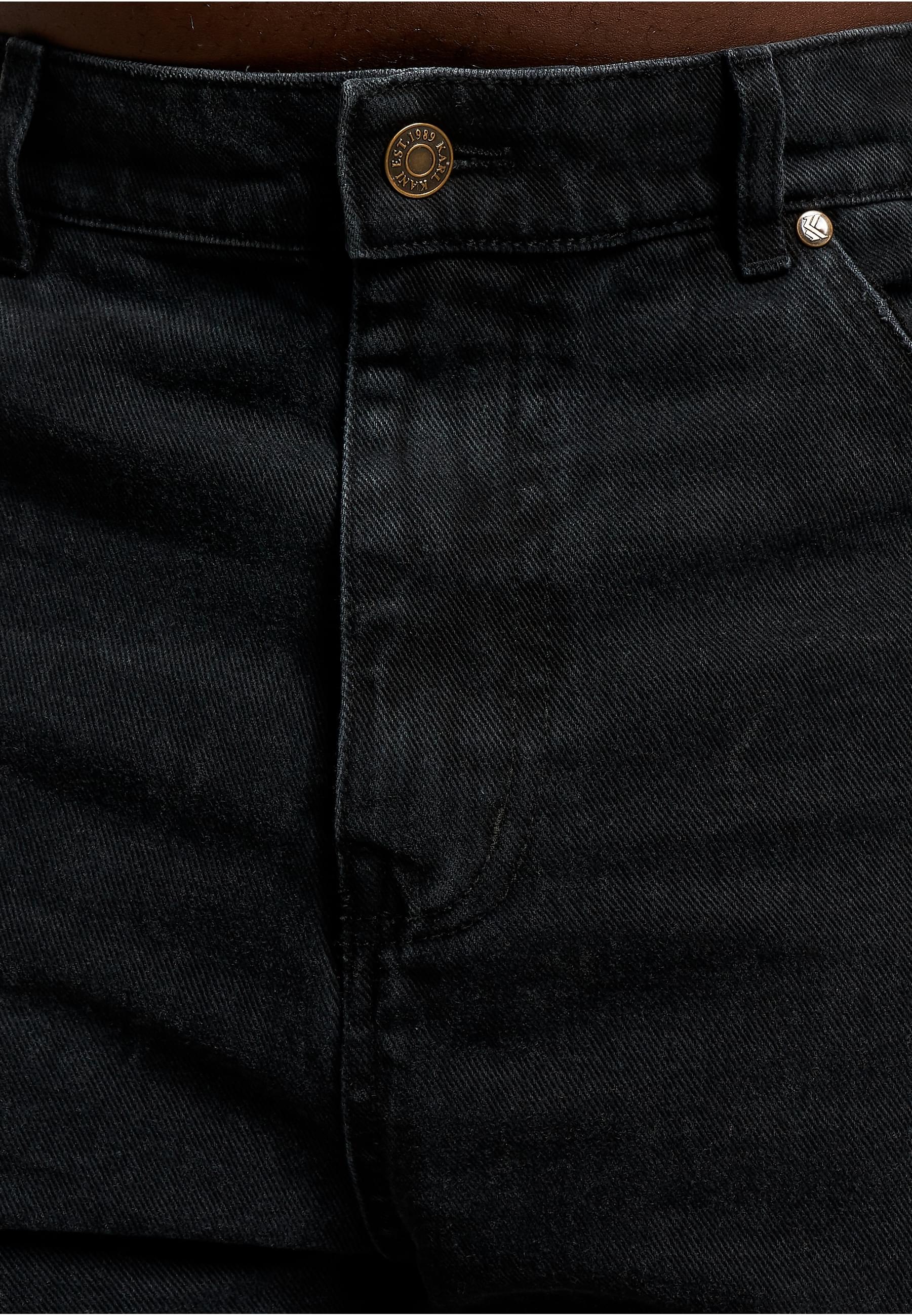 Karl Kani Bequeme Jeans »Karl Kani Herren KK Retro Baggy Workwear Knee Cut Denim«, (1 tlg.)